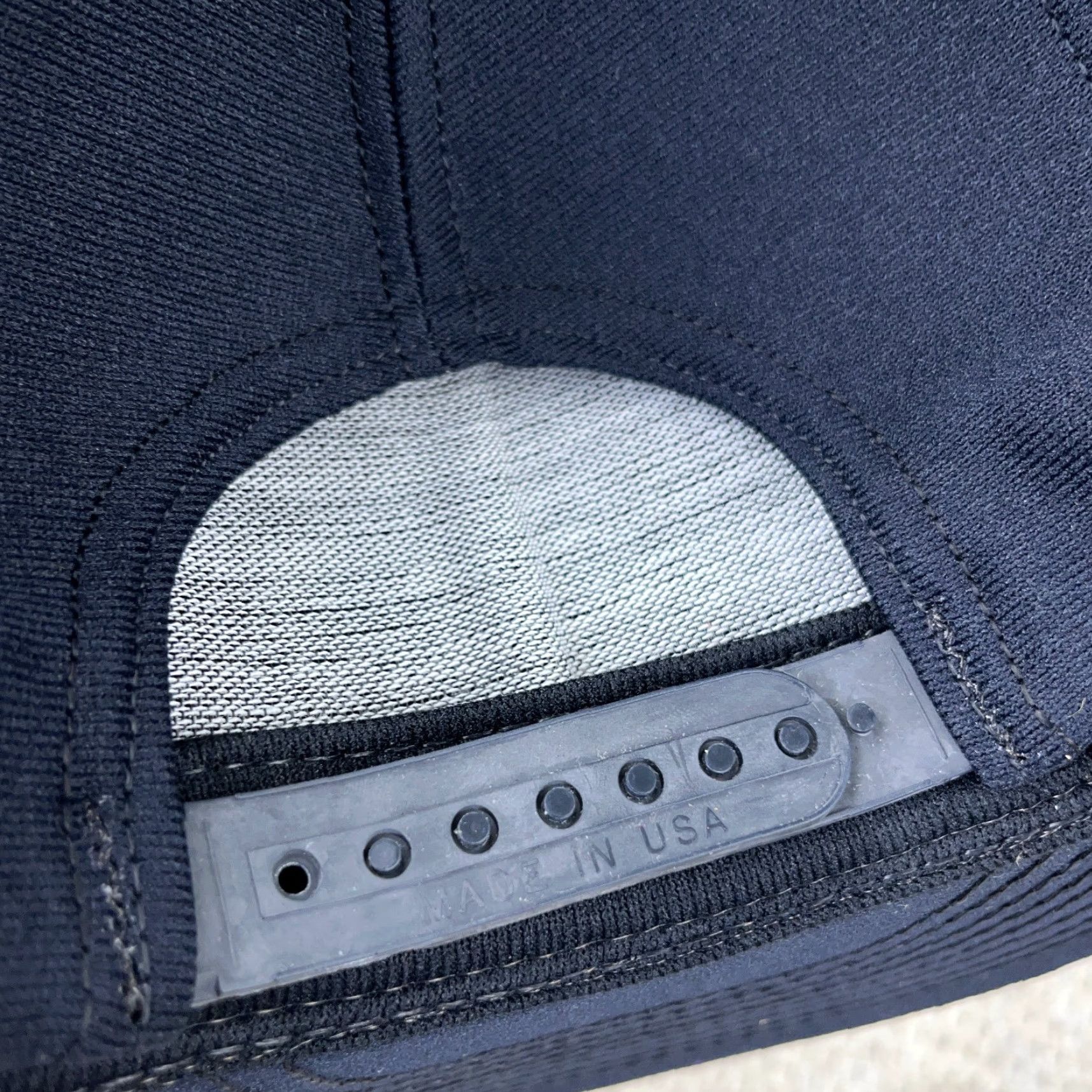 Vintage VINTAGE Eagle Crest Hat Cap Snapback United States 90s Military Army Blue Cotton Polyester Knit Adjustable One Size Men Size ONE SIZE - 4 Thumbnail