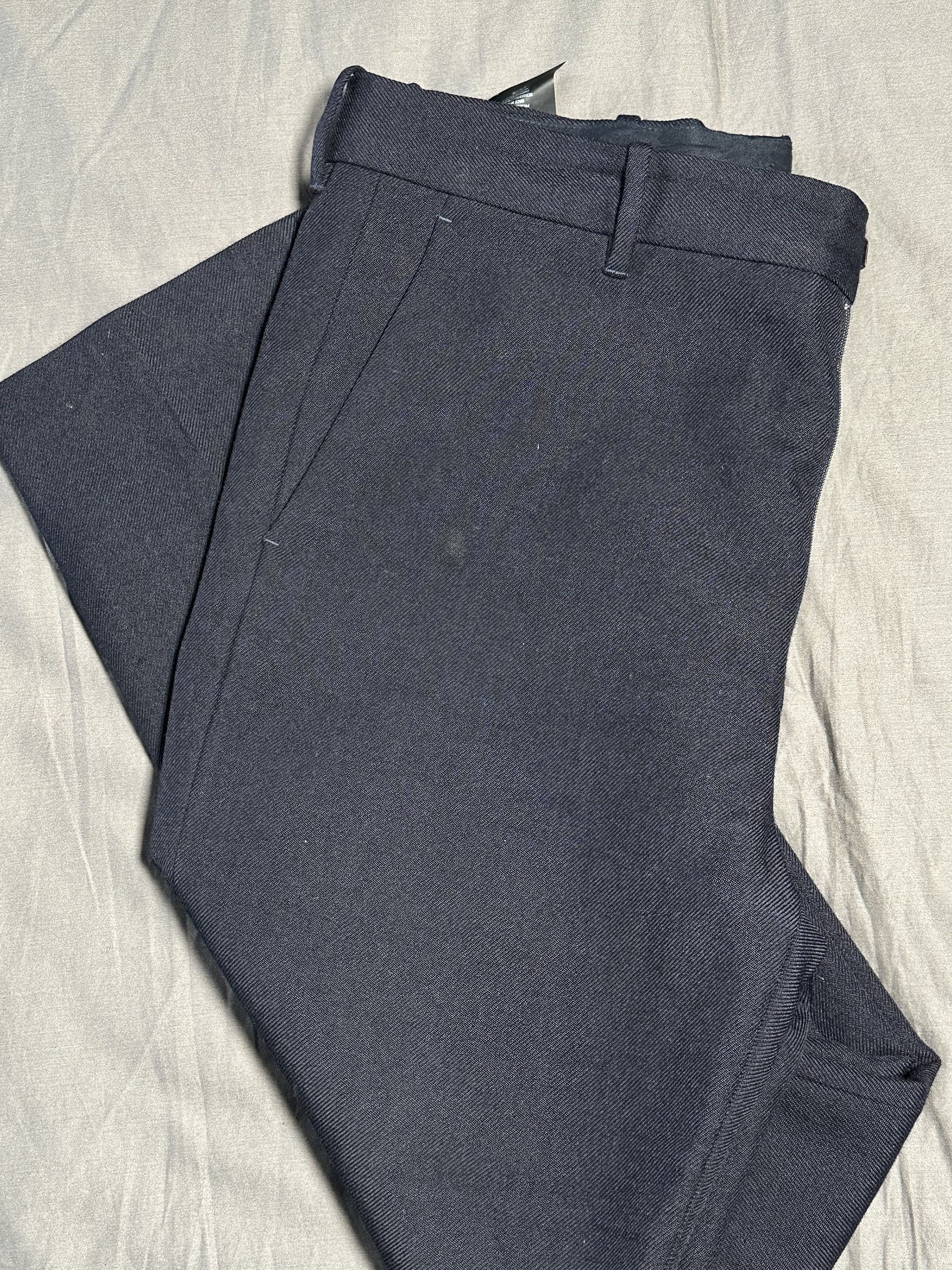 Balenciaga Navy Wool Tapered Balenciaga Trousers Size 48R - 11 Thumbnail