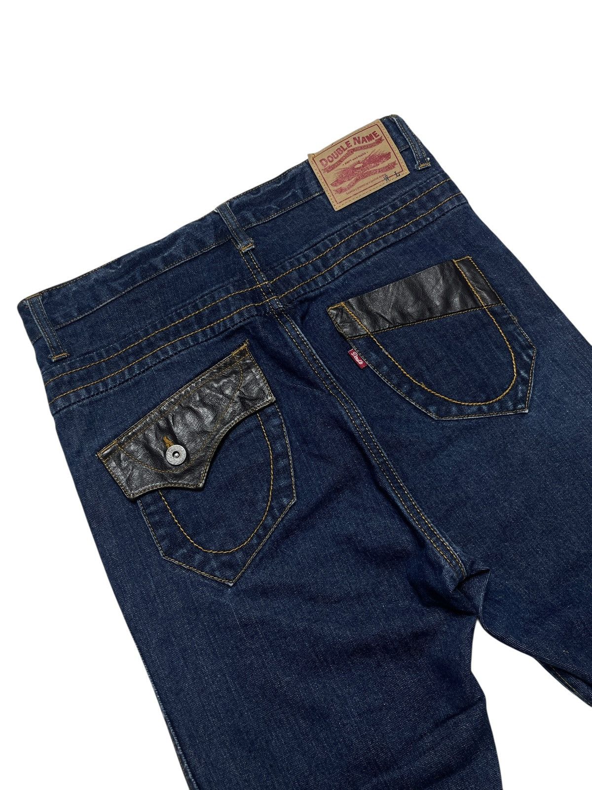 Tornado Mart 2000’s Double Name - Curve W/ Leather Pocket Pants Size US 30 / EU 46 - 17 Thumbnail
