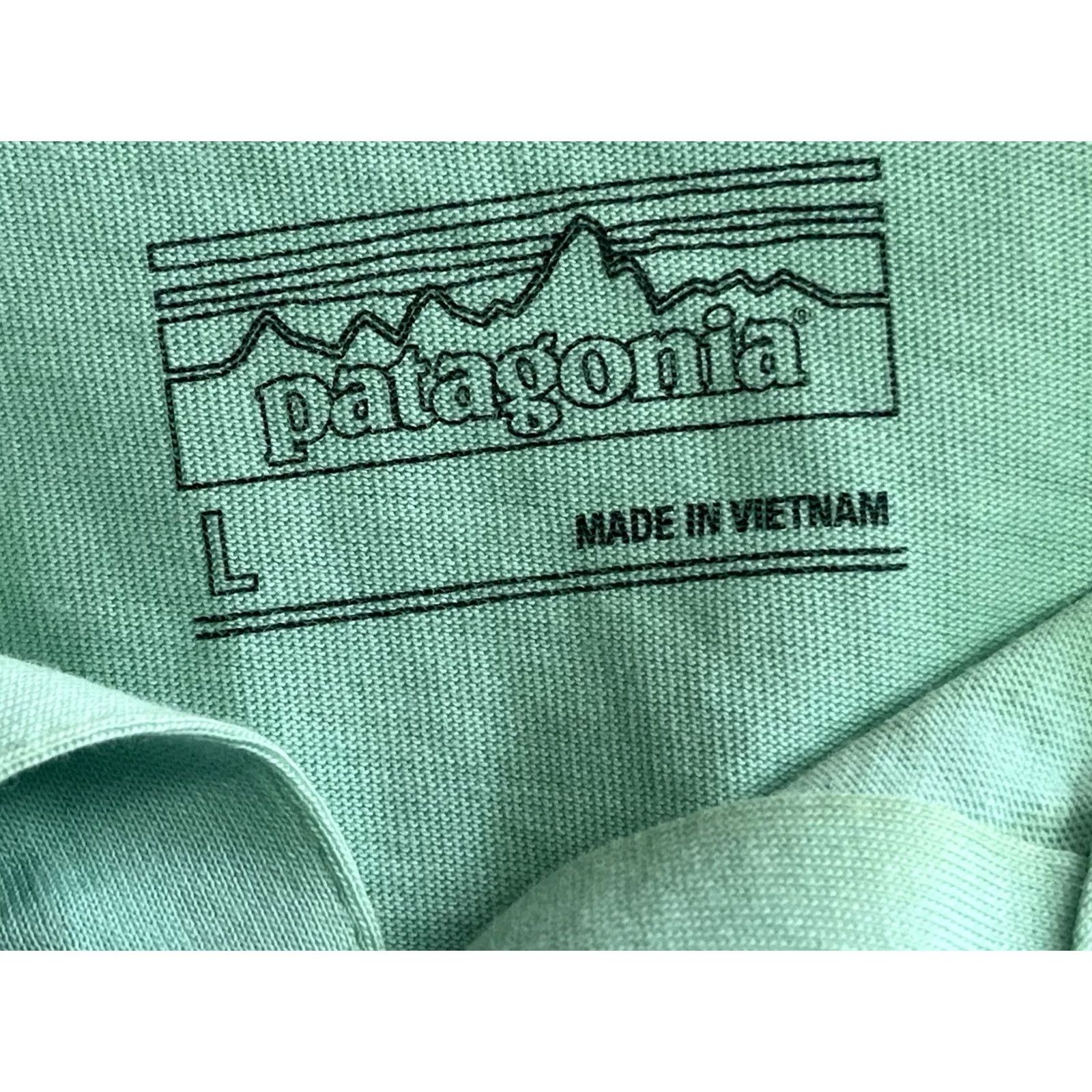 Patagonia Patagonia Polo Shirt Men's L Short Sleeve Solid Green Fish Golf Size US L / EU 52-54 / 3 - 5 Thumbnail