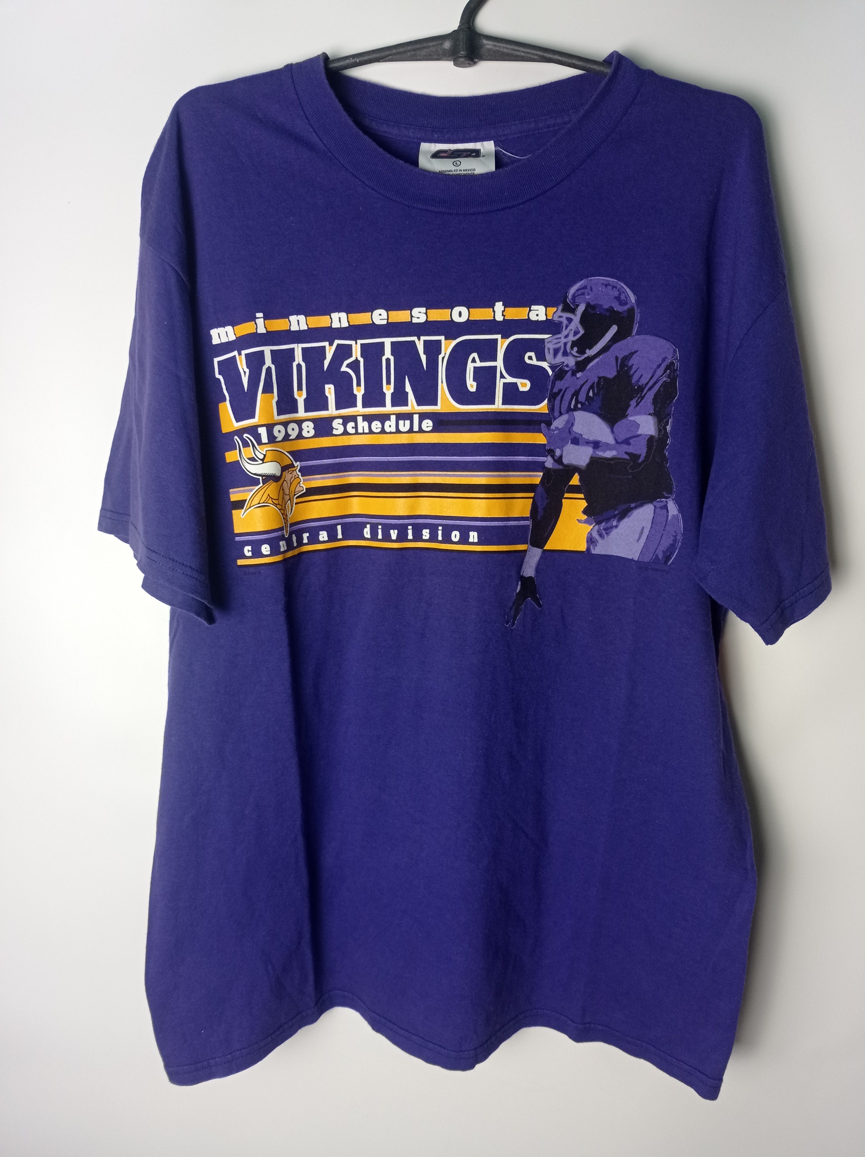 NFL Vintage 1998s 90s NFL Minnesota Vikings Tee Shirt Size US L / EU 52-54 / 3 - 1 Thumbnail