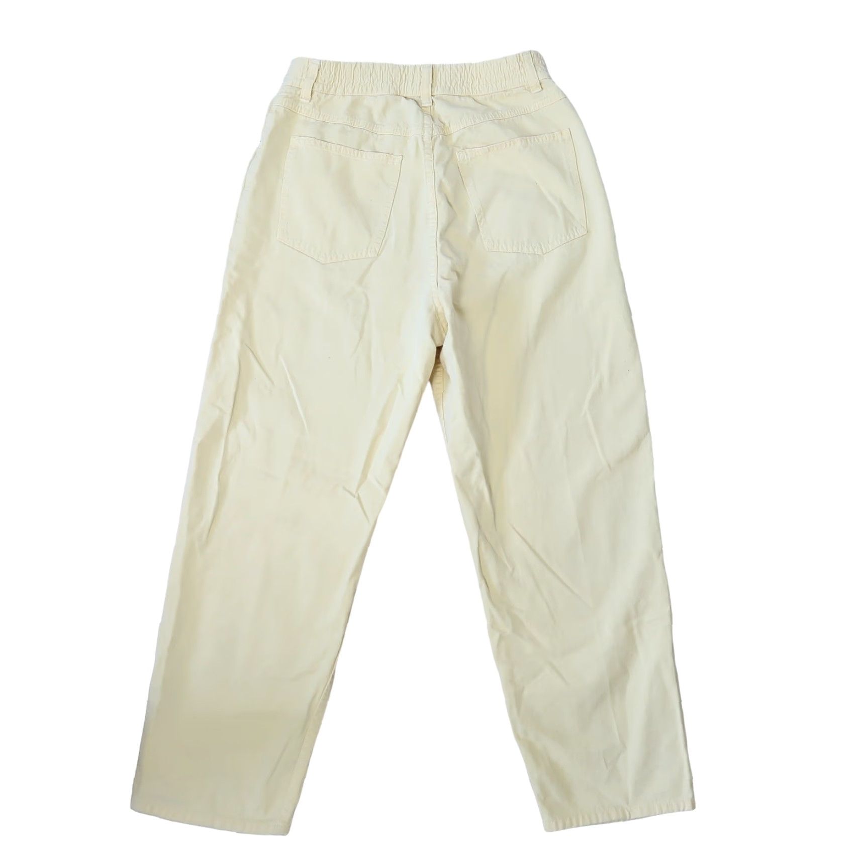 Nordstrom VINTAGE Nordstrom Yellow High Rise Straight Leg Pants 10 1990s Casual Cotton Womens/Mens? Size 32" / US 10 / IT 46 - 3 Thumbnail