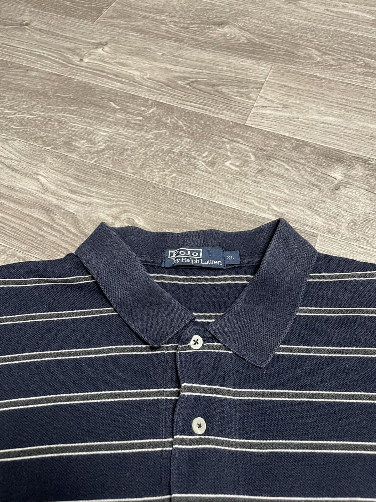 Polo Ralph Lauren Vintage Polo Ralph Lauren Striped Polo Long Sleeve Shirt Y2K Size US XL / EU 56 / 4 - 7 Thumbnail