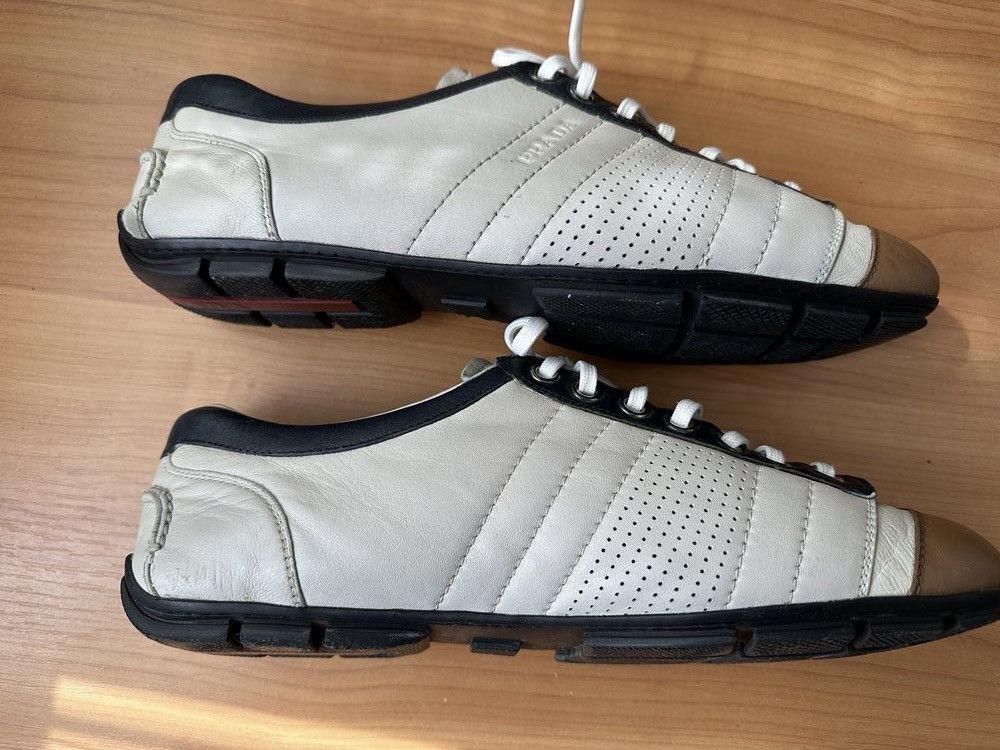 Prada PRADA Montecarlo Low Leather Logo Sneakers White Runway Size US 9 / EU 42 - 5 Thumbnail