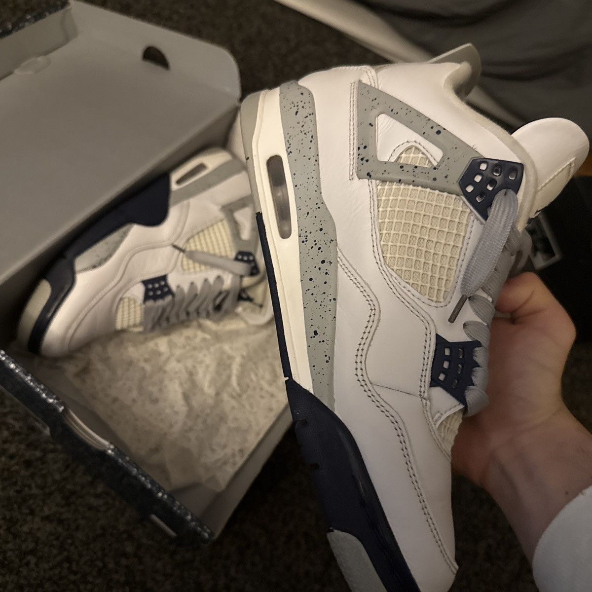 Jordan Brand Jordan 4 midnight navy Size US 8.5 / EU 41-42 - 3 Thumbnail