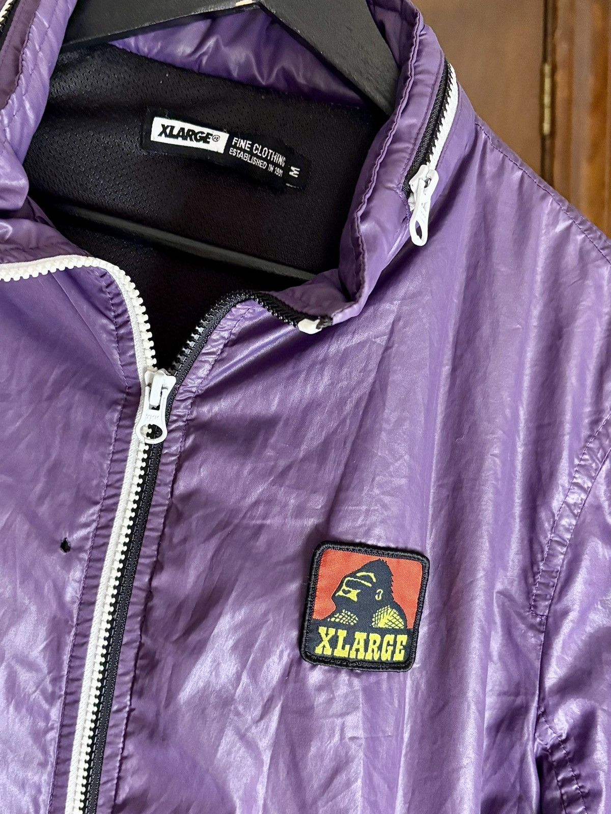 Xlarge XLARGE Purple Nylon Jacket (M) Gorilla Patch, Small Hole Size US M / EU 48-50 / 2 - 4 Thumbnail