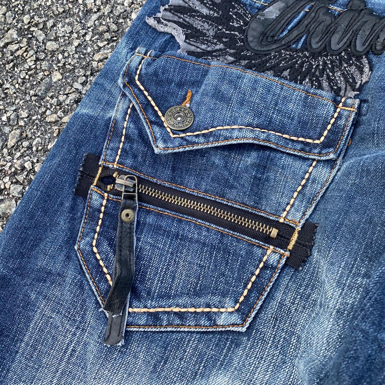 If Six Was Nine 💥Best Offer💥Vintage OririnJeans Distressed Denim Size US 32 / EU 48 - 14 Thumbnail