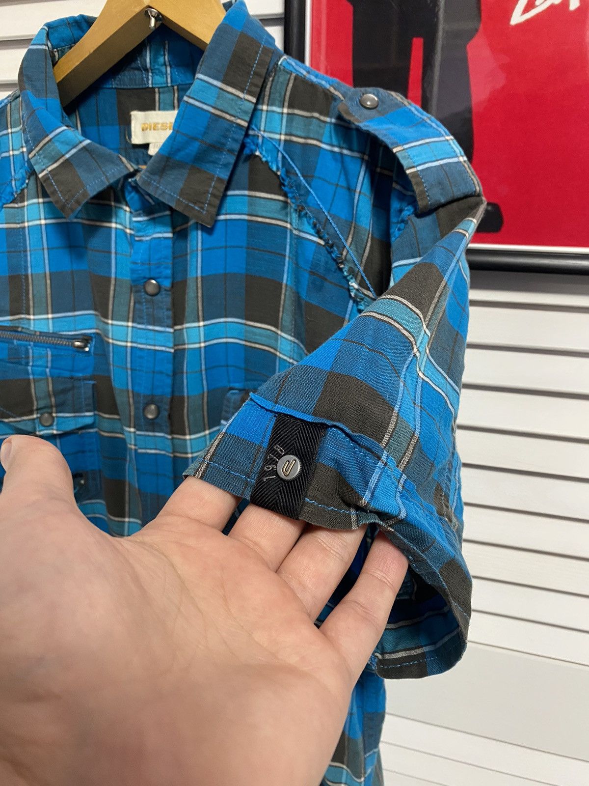 Diesel Vintage Shirt Tee Button Up Diesel Army Pocket Patch Retro Size US L / EU 52-54 / 3 - 6 Thumbnail