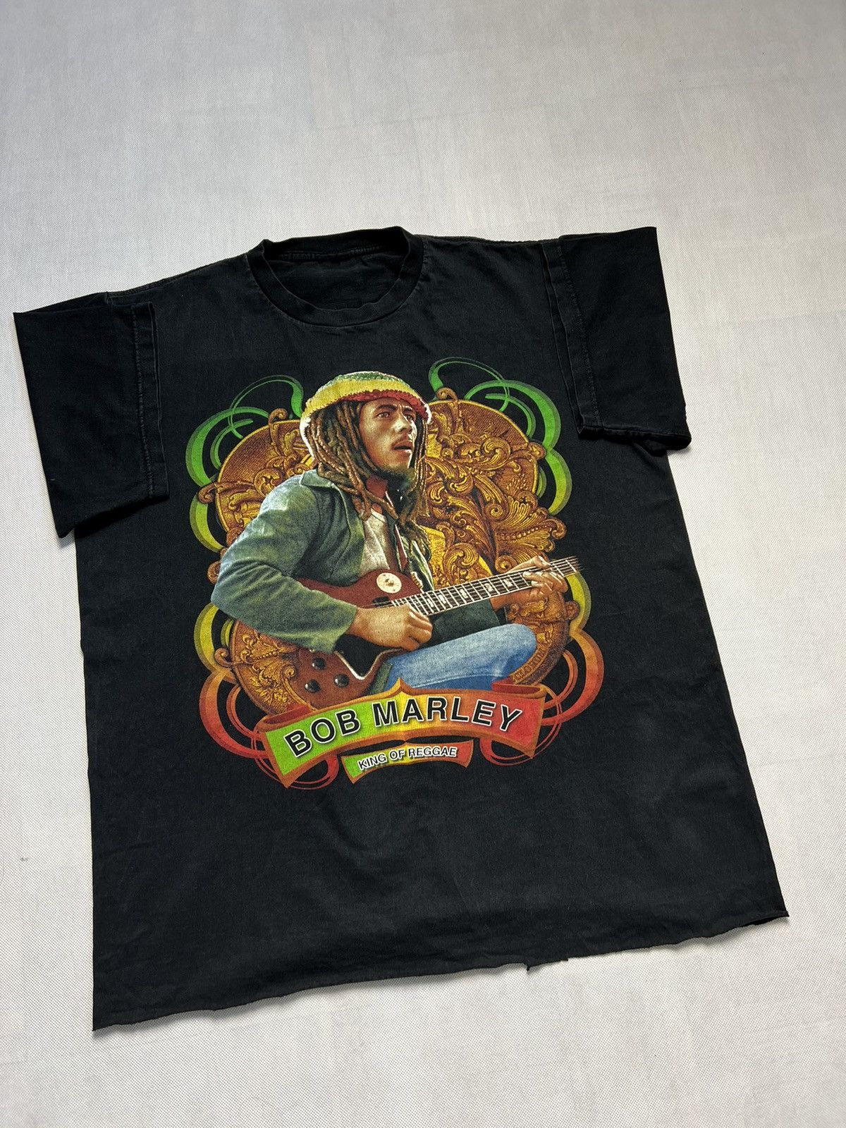Nike × Vintage Tshirt Bob Marley King Of Reggae Vintage 90’s Print Size US XL / EU 56 / 4 - 4 Thumbnail