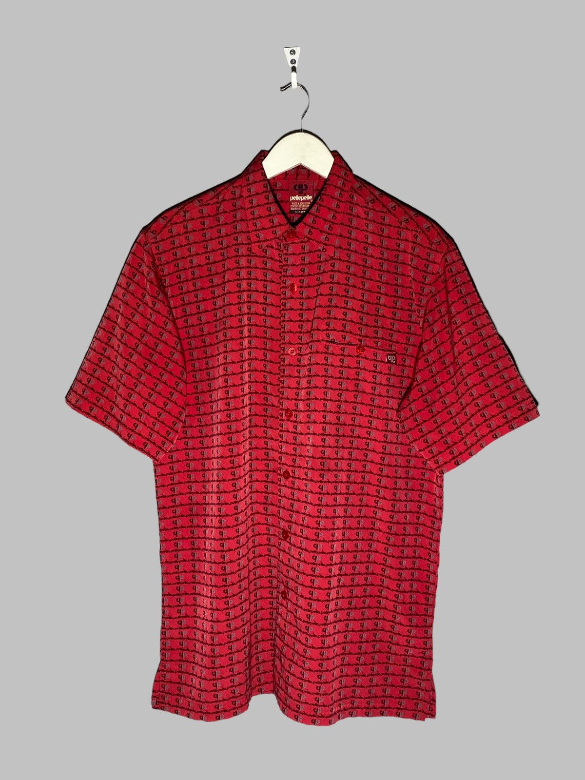 Pelle Pelle Vintage Pelle Pelle All Overprint Shirt Size US S / EU 44-46 / 1 - 1 Thumbnail