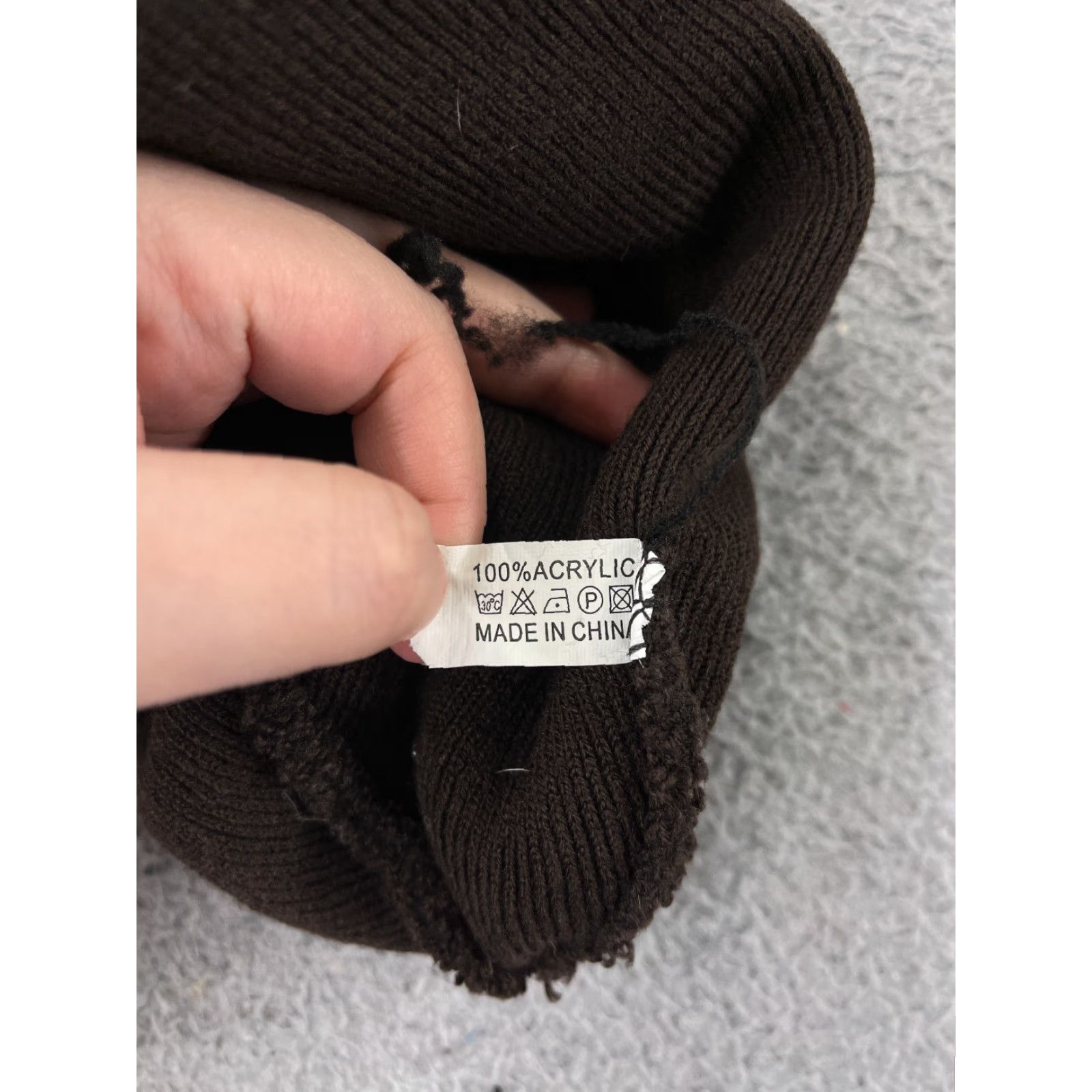 Vintage Brown Knit Beanie Toque Unisex Adult One Size Lightweight Casual Ski Hat Size ONE SIZE - 5 Thumbnail
