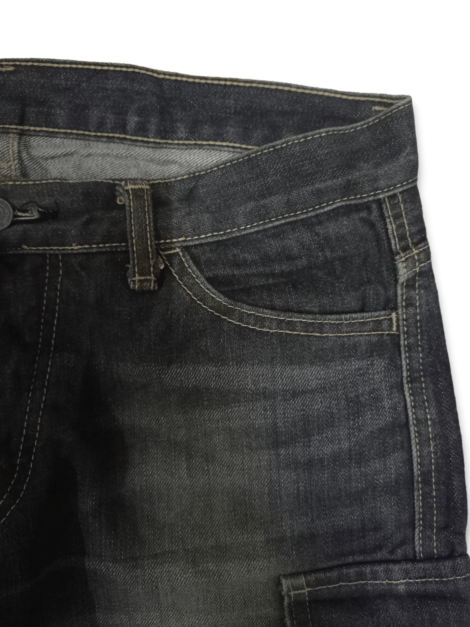 Japanese Brand SALES 🔥 Vintage Japanese Brand Cargo Denim Pants Size US 31 - 5 Thumbnail