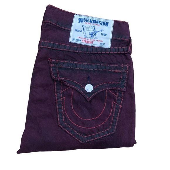 True Religion True Religion Jeans Size 32 STRAIGHT Red Size US 32 / EU 48 - 8 Thumbnail