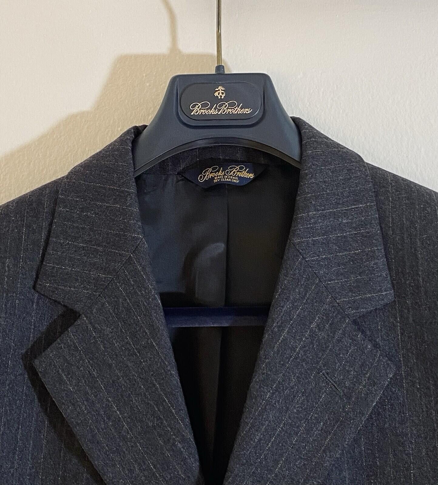 Brooks Brothers Brooks Brothers 43R Charcoal Pin Stripe Three Button Blazer Size 38R - 1 Thumbnail