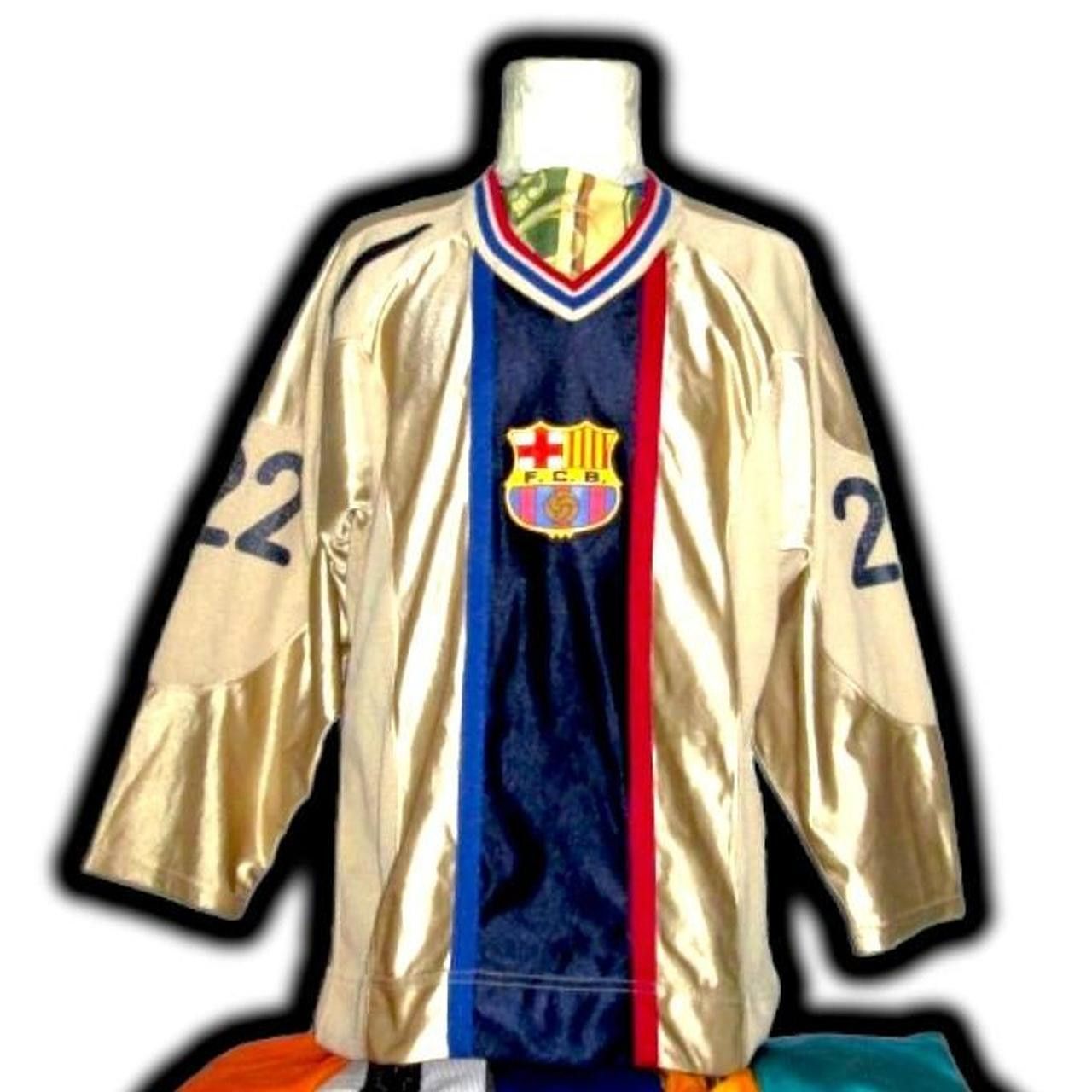 Nike Fc Barcelona Spain 2001 2002 2003 Away Hockey Shirt Jersey Size US XL / EU 56 / 4 - 1 Thumbnail