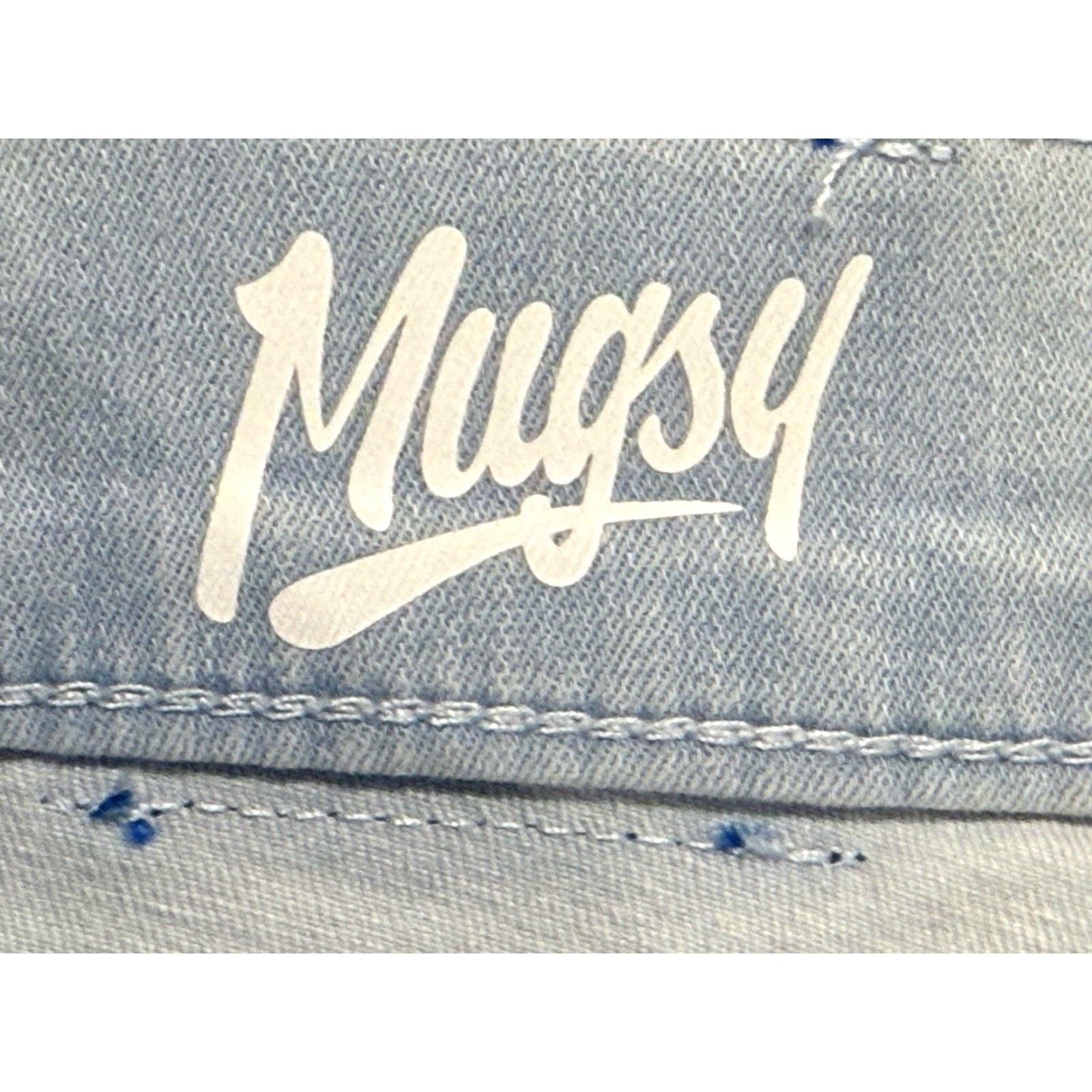 Denime Mugsy Jeans 5-Pocket Denim Straight Stretch Light Blue FLX4NLU 40x30 Mens Regular Size 40 Blue Size US 40 / EU 56 - 5 Thumbnail