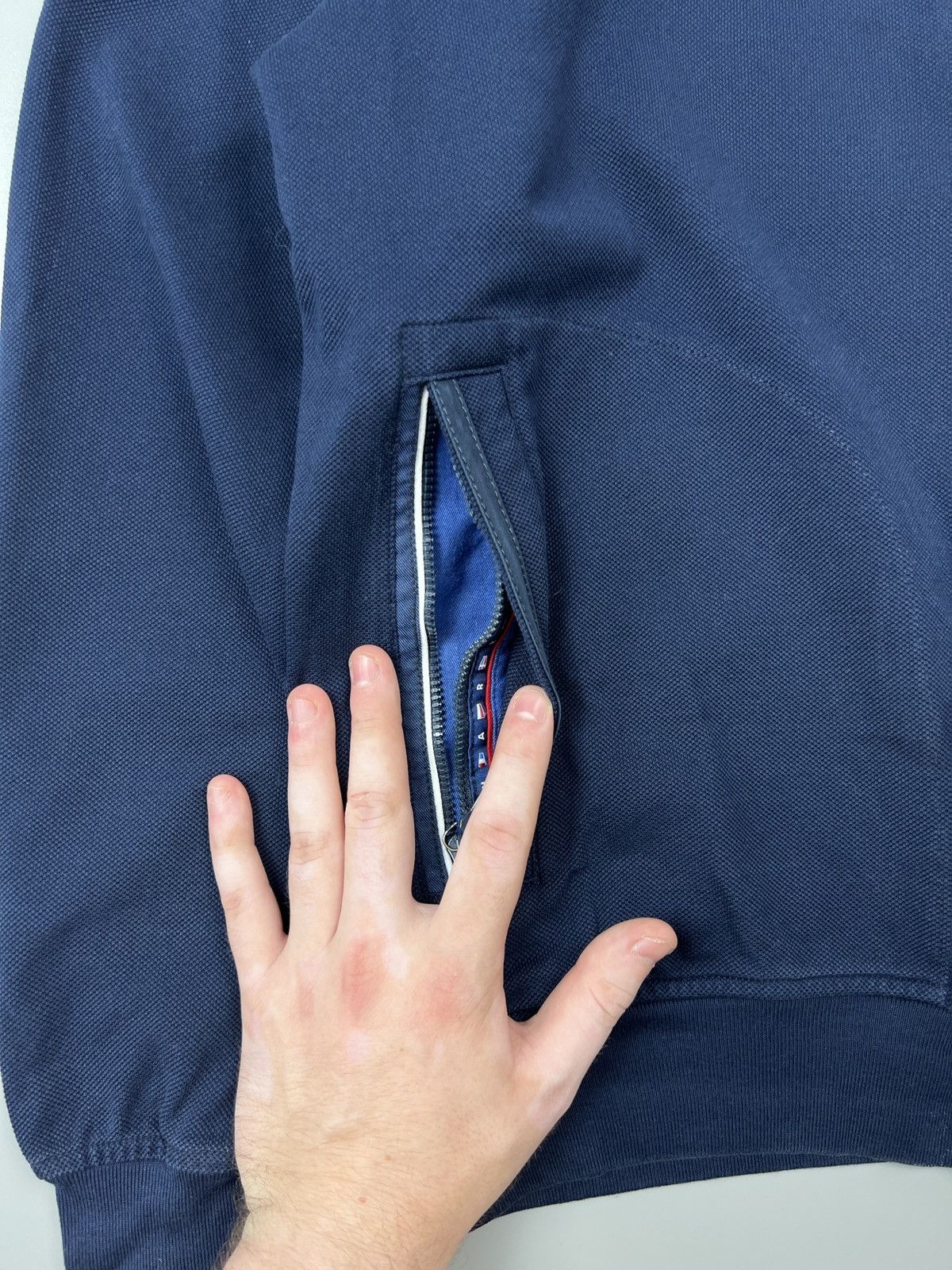 Paul & Shark Paul Shark Blue Cotton Full Zip Bomber Jacket (Y0464) Size US M / EU 48-50 / 2 - 5 Thumbnail