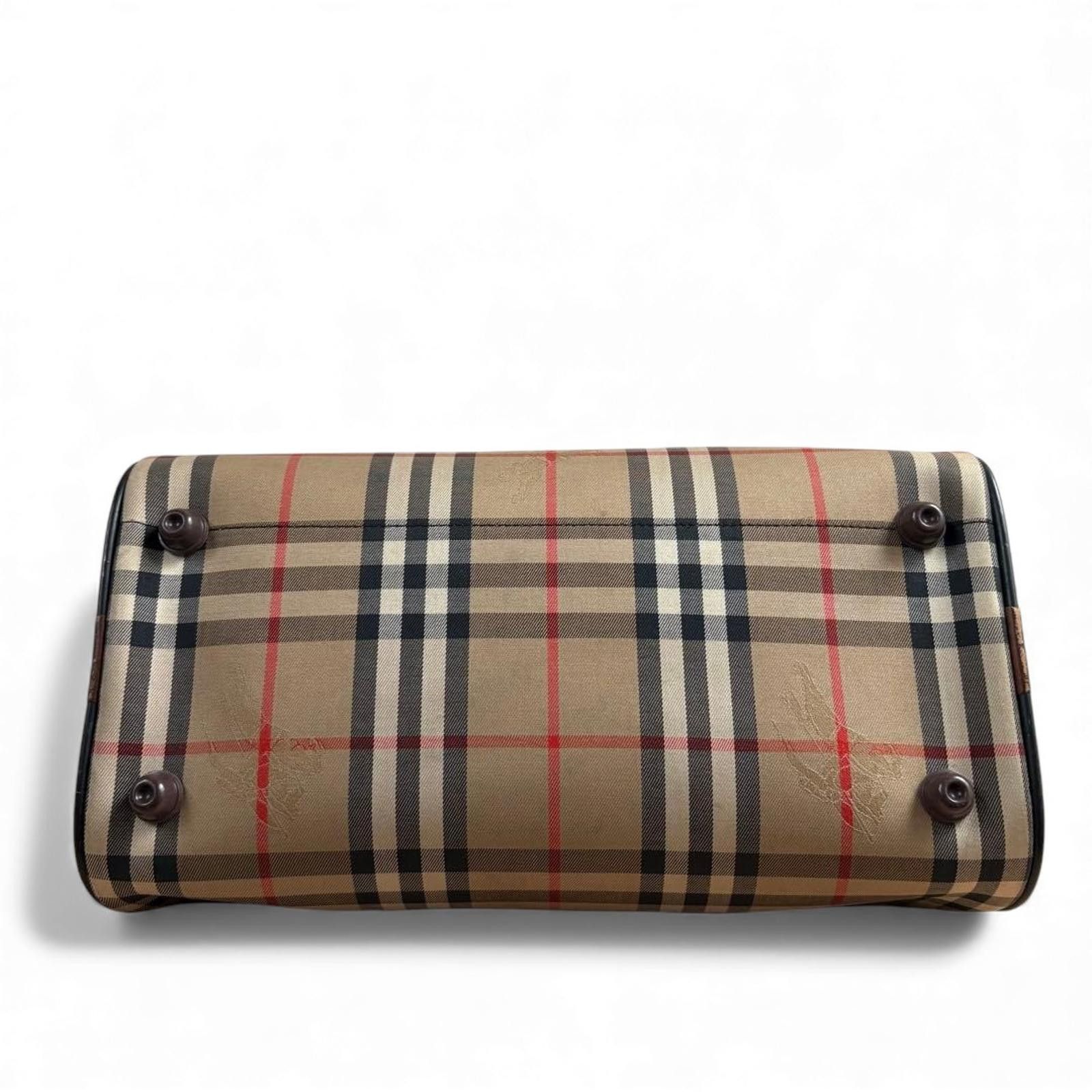 Burberry Burberry - Vintage Checkered Handbag Leather Handles Size ONE SIZE - 6 Thumbnail
