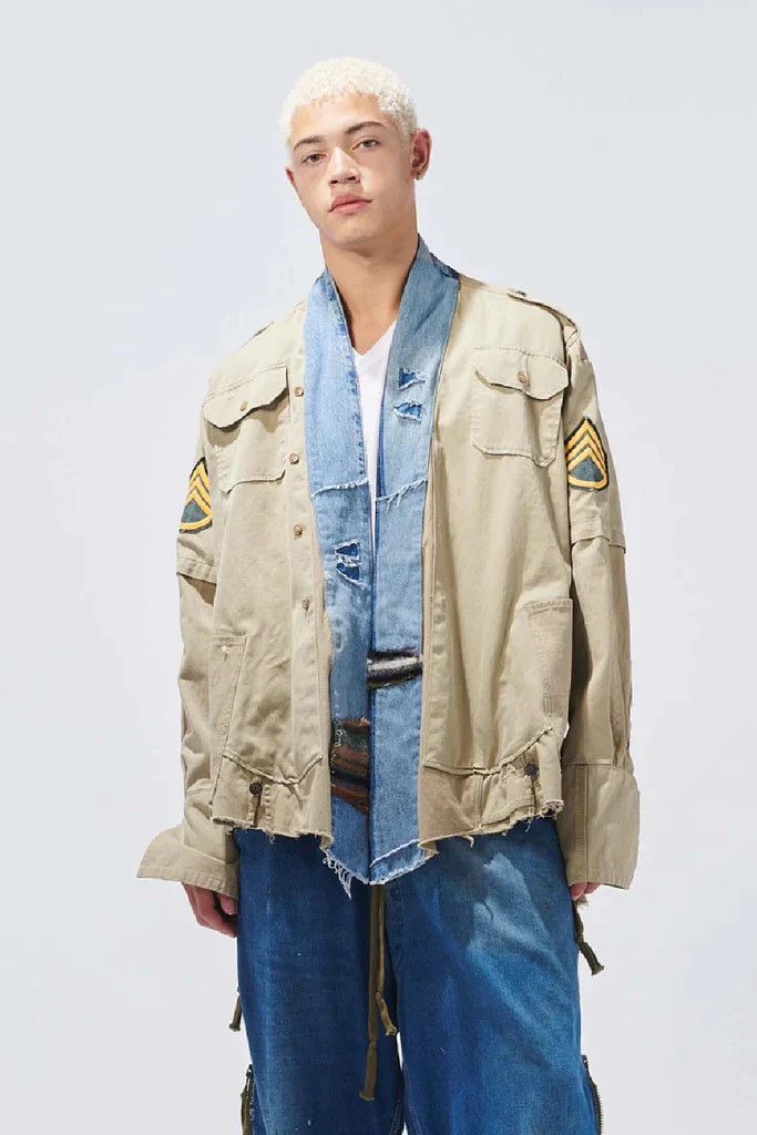 Greg Lauren $2700 NWT Greg Lauren Khaki Uniform GL1 US-Medium (Size 2) Size US M / EU 48-50 / 2 - 1 Thumbnail