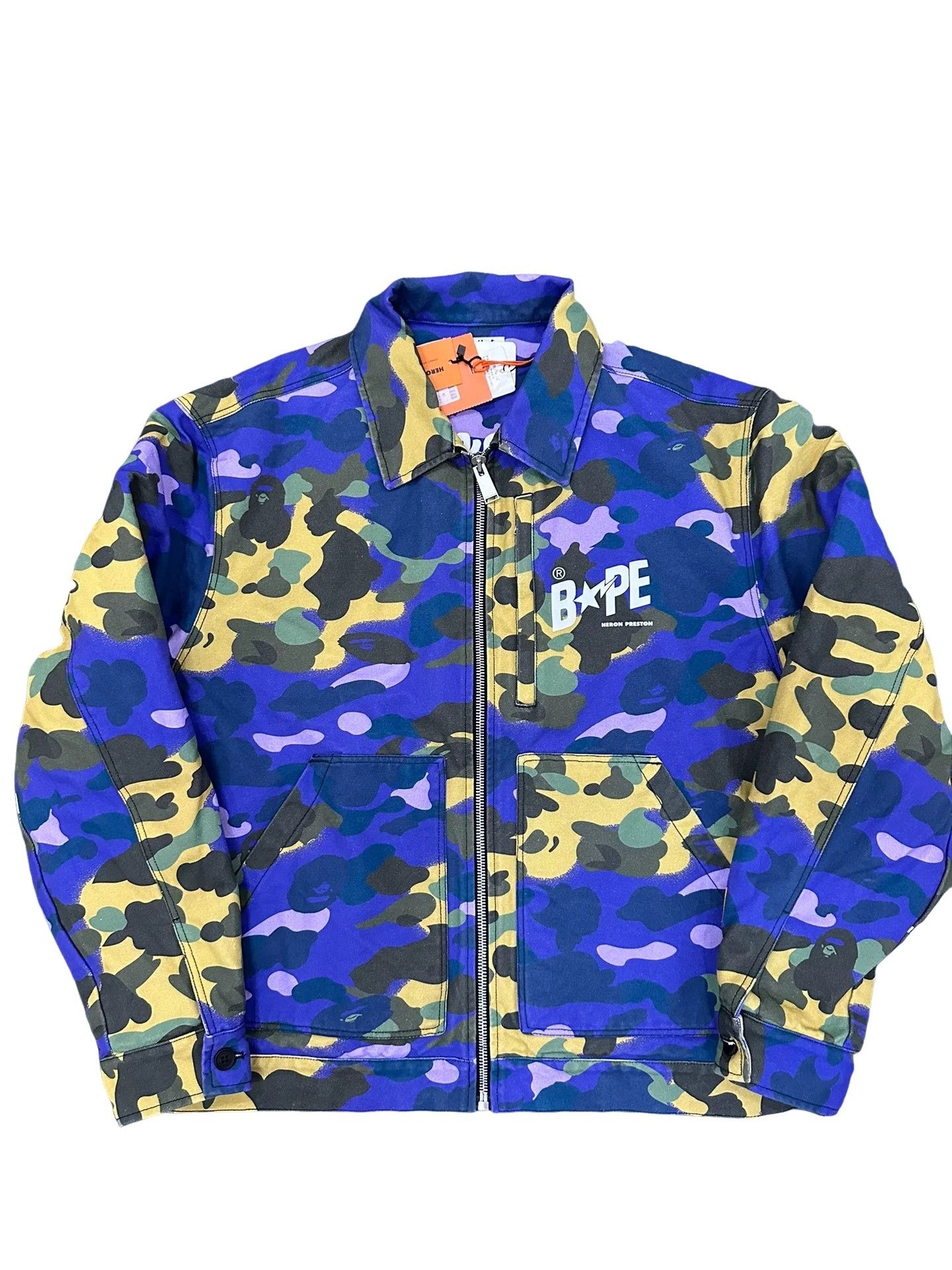 Bape × Heron Preston Bape x Heron Preston Camo Worker Jacket Size XL Size US XL / EU 56 / 4 - 1 Thumbnail