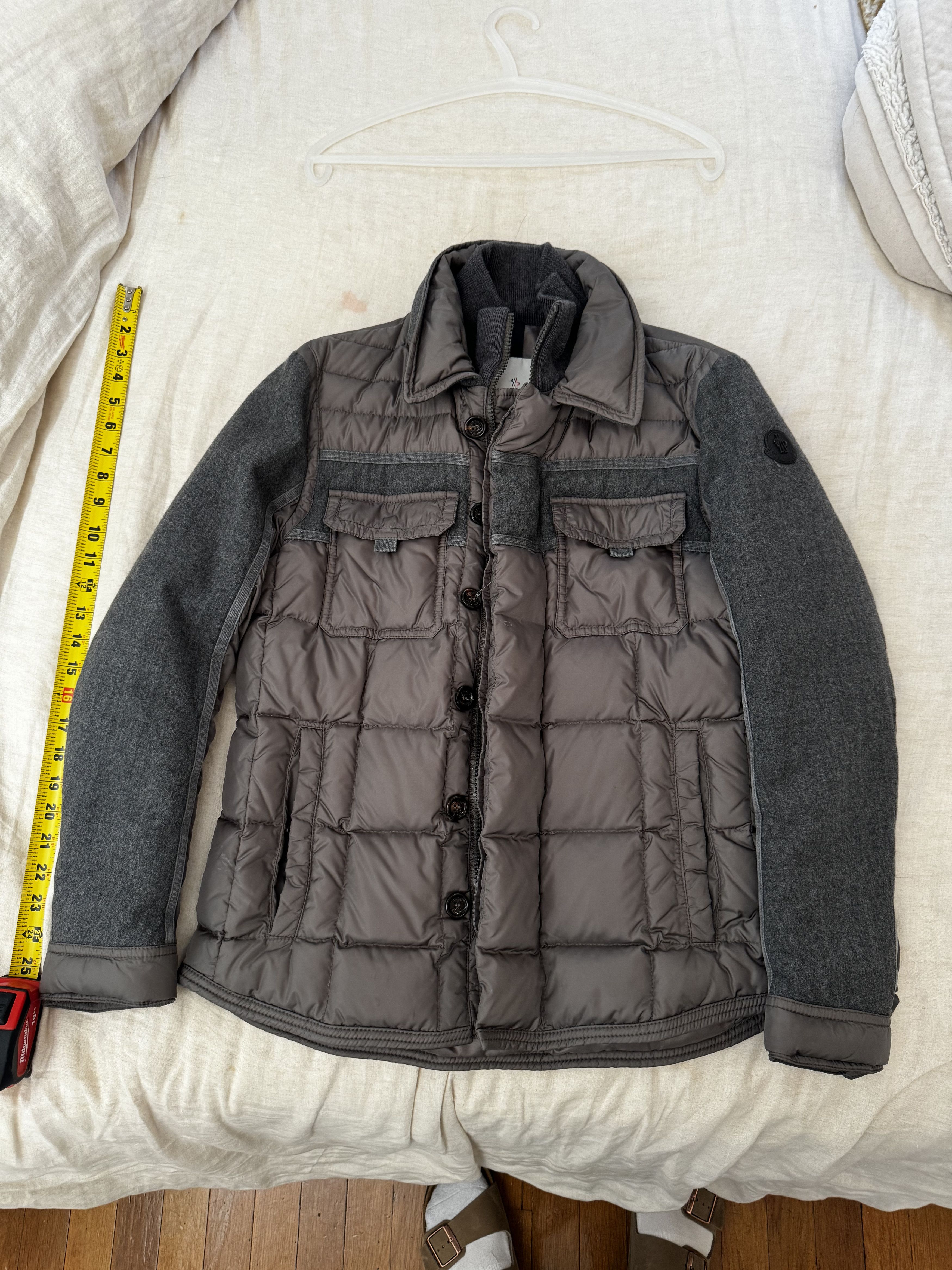 image of Moncler Blais Giubbotto in Grey, Men's (Size Small)