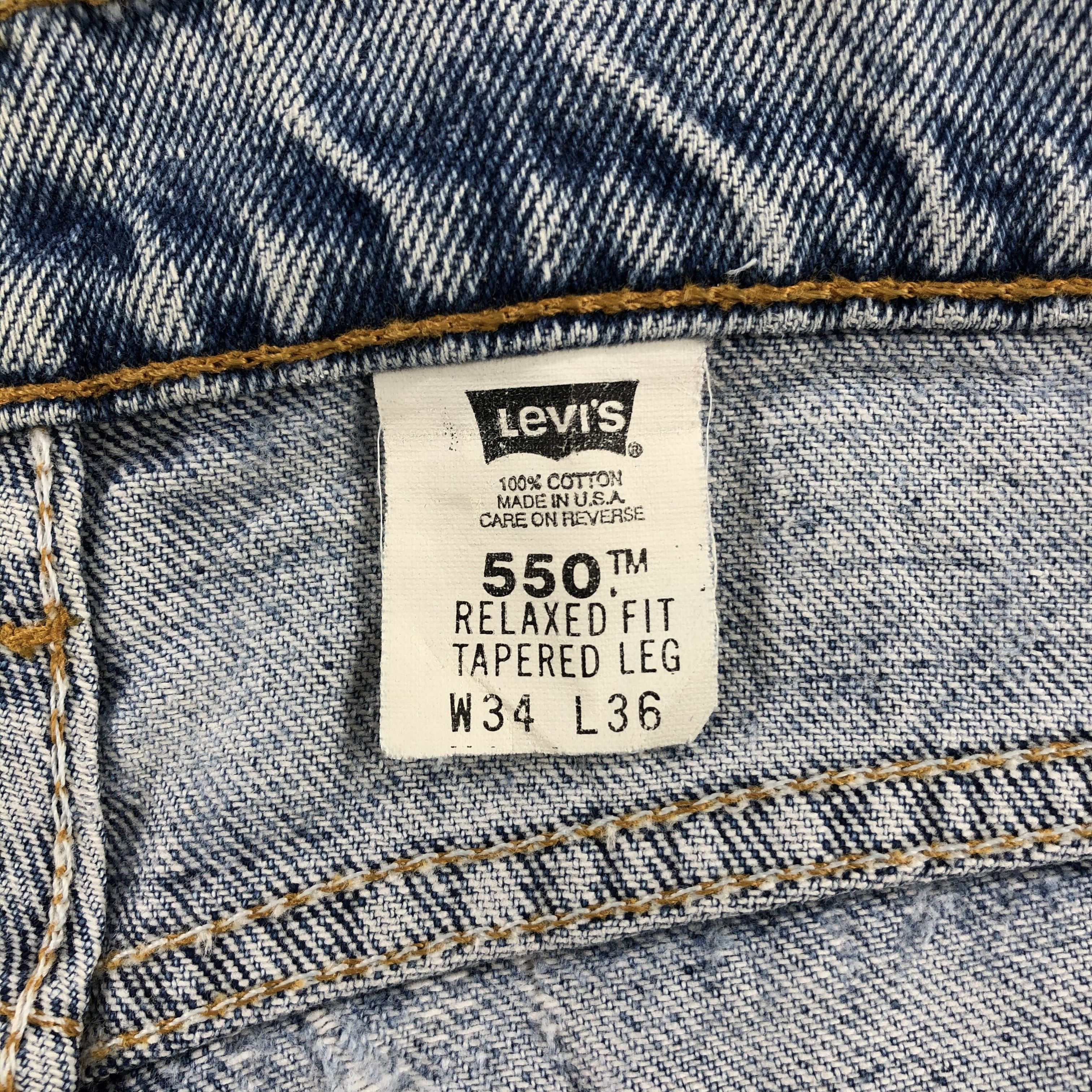 Levi's × Vintage Vintage 90s Light Wash Levis 550 Jeans-JM2606 Size US 33 - 12 Thumbnail