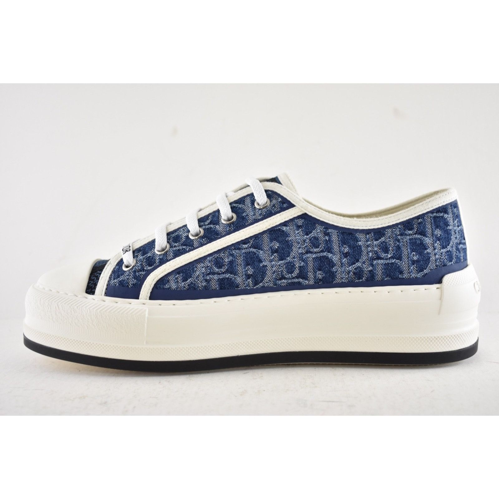 Dior Dior Walk'N'Dior Denim Logo Flat Low Platform Sneaker 41 Size US 11 / IT 41 - 14 Thumbnail