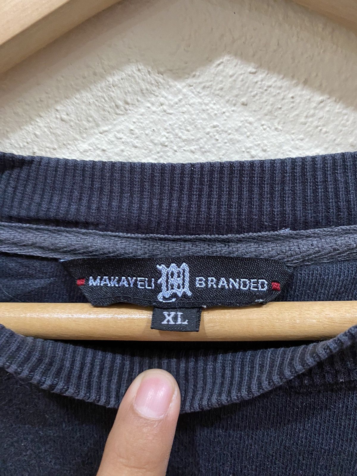 Japanese Brand × Makaveli Japanese Brand Makaveli Small Logo Sweatshirt Size US XXL / EU 58 / 5 - 4 Thumbnail