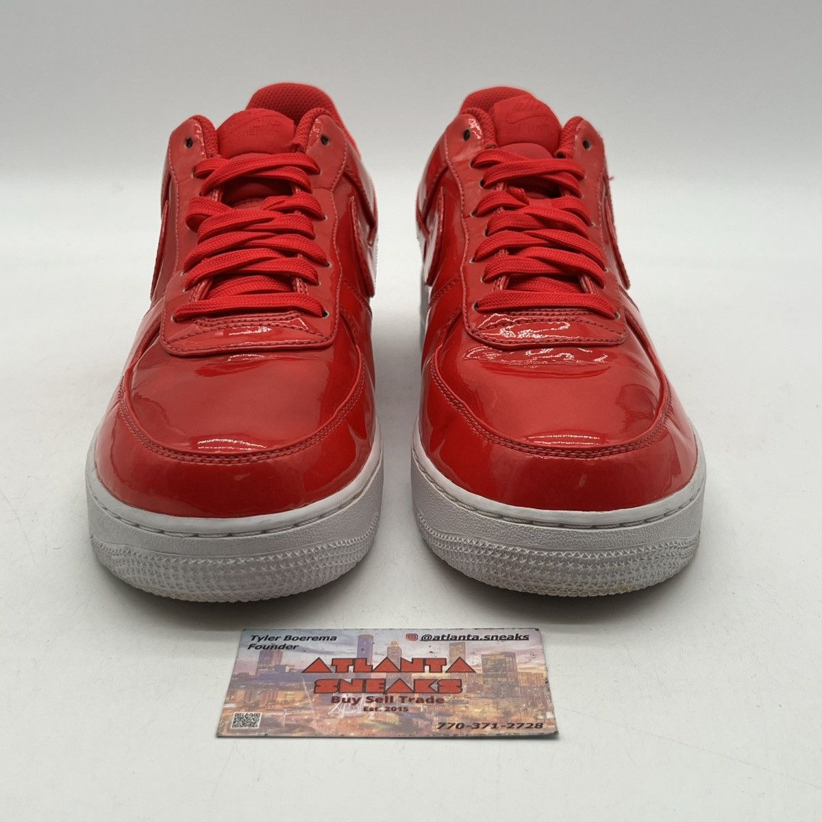 Nike Air Force 1 siren red Size US 9.5 / EU 42-43 - 2 Thumbnail