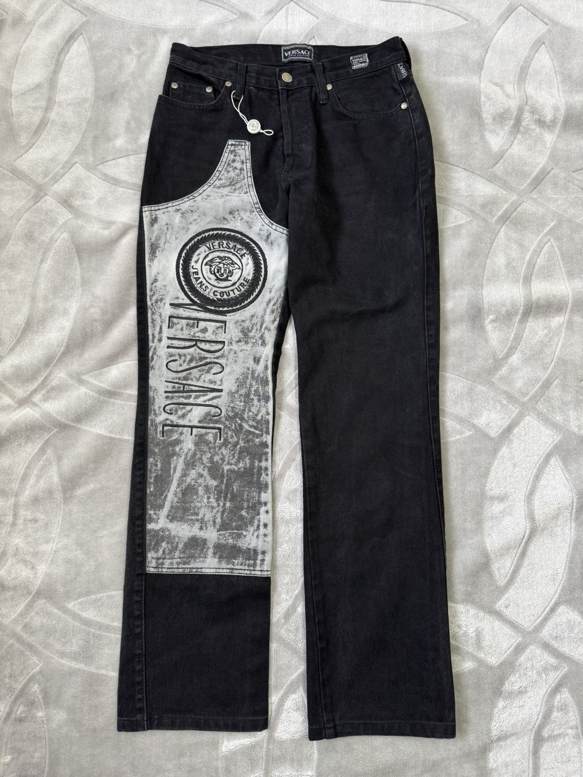 Versace Jeans Couture Vintage 90S Big Logo Cowboy Jeans 30