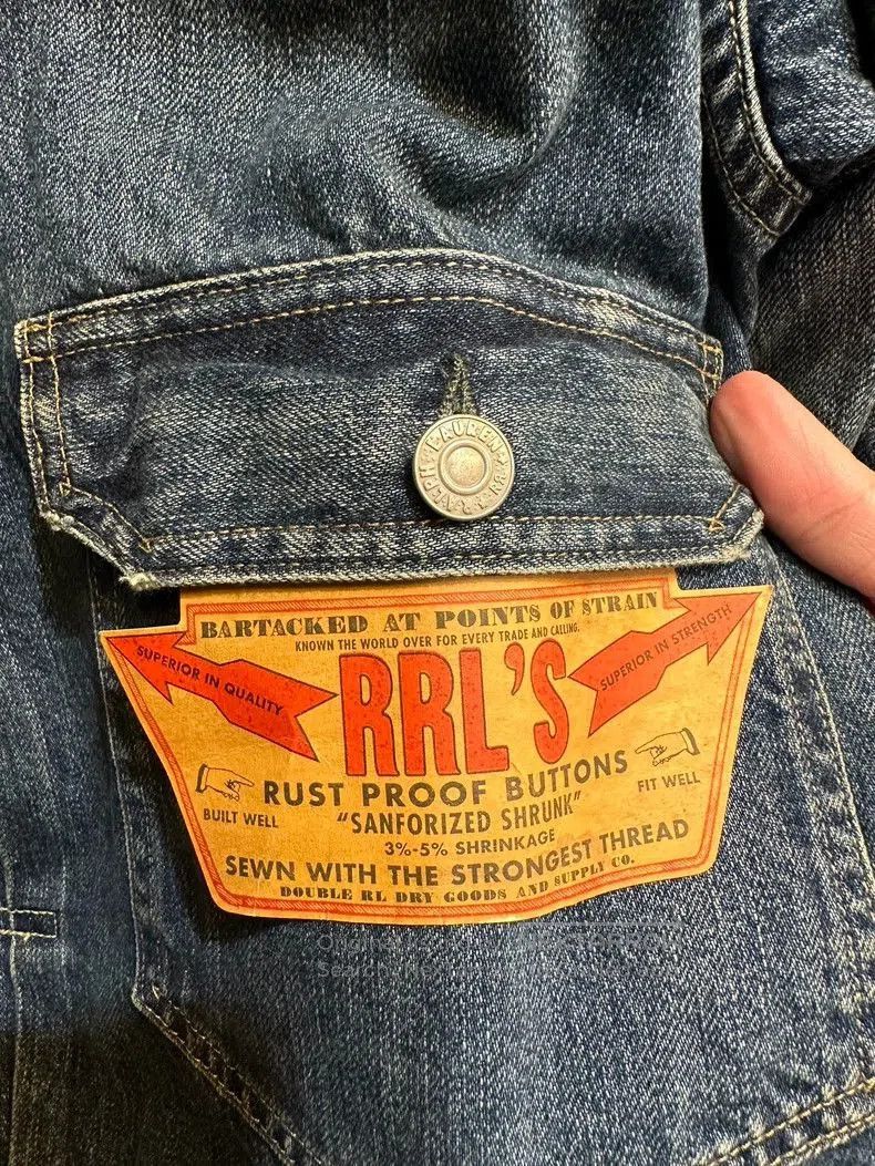 RRL Ralph Lauren RRL Double RL Vintage Denim Jacket. Size US XXL / EU 58 / 5 - 4 Thumbnail