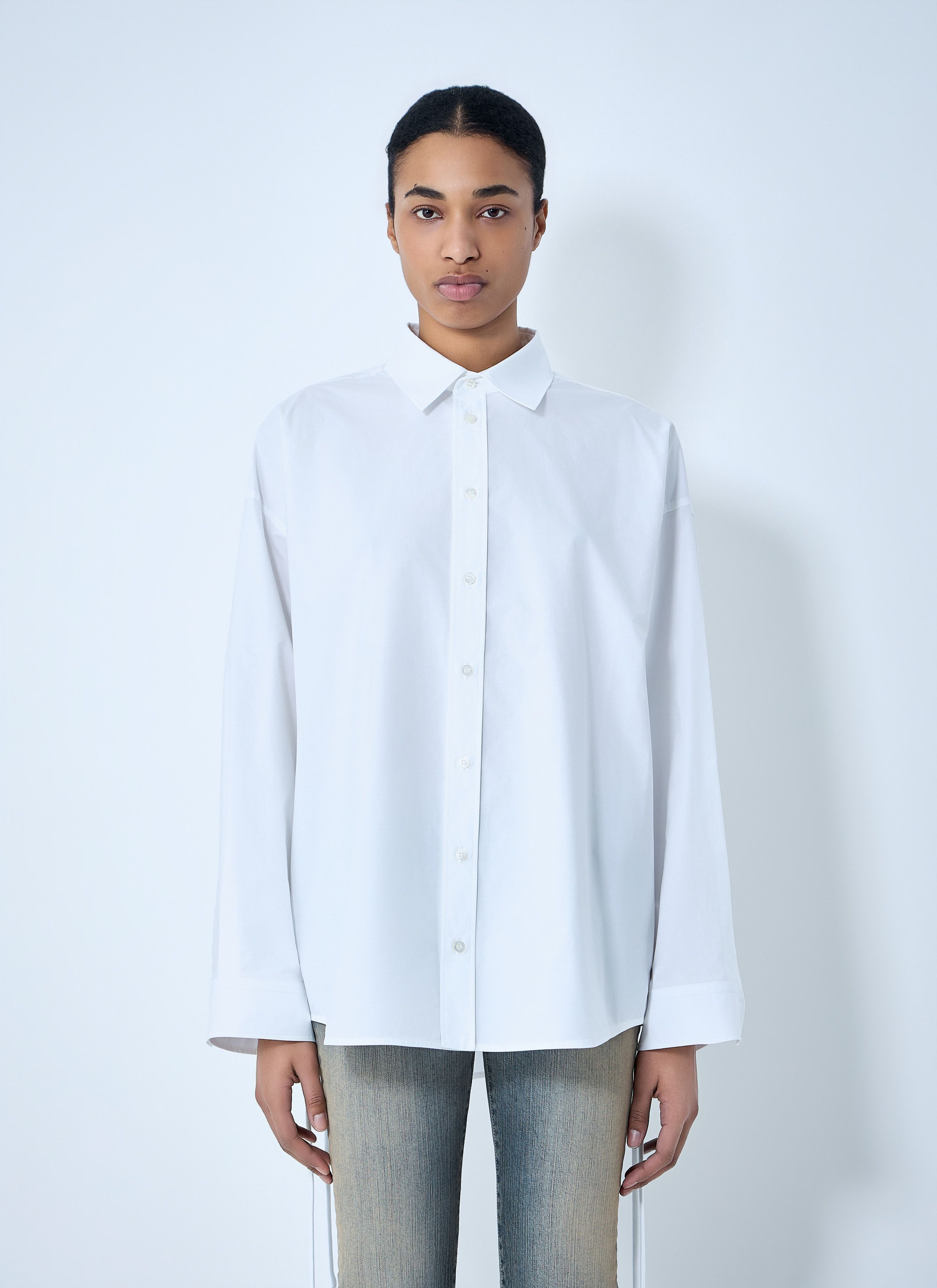 Balenciaga Lace-Up Shirt Size M / US 6-8 / IT 42-44 - 1 Thumbnail