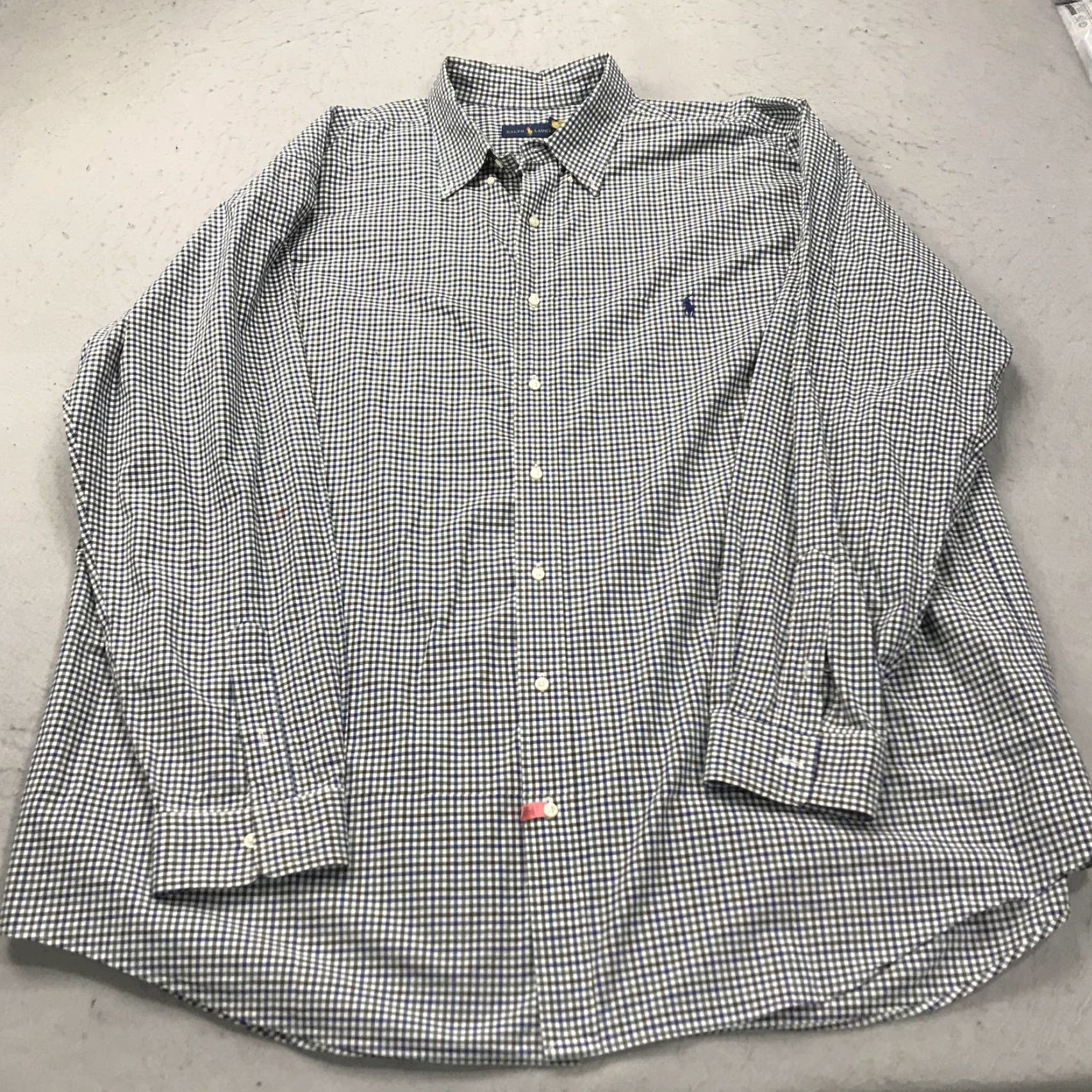 Ralph Lauren Ralph Lauren Shirt Mens 3XLT Tall Blue Green Check Poplin Classic Cotton Blend Shirt Big & Tall Mens Blue Check Poplin Cotton Blend Classic Size US XXL / EU 58 / 5 - 2 Thumbnail