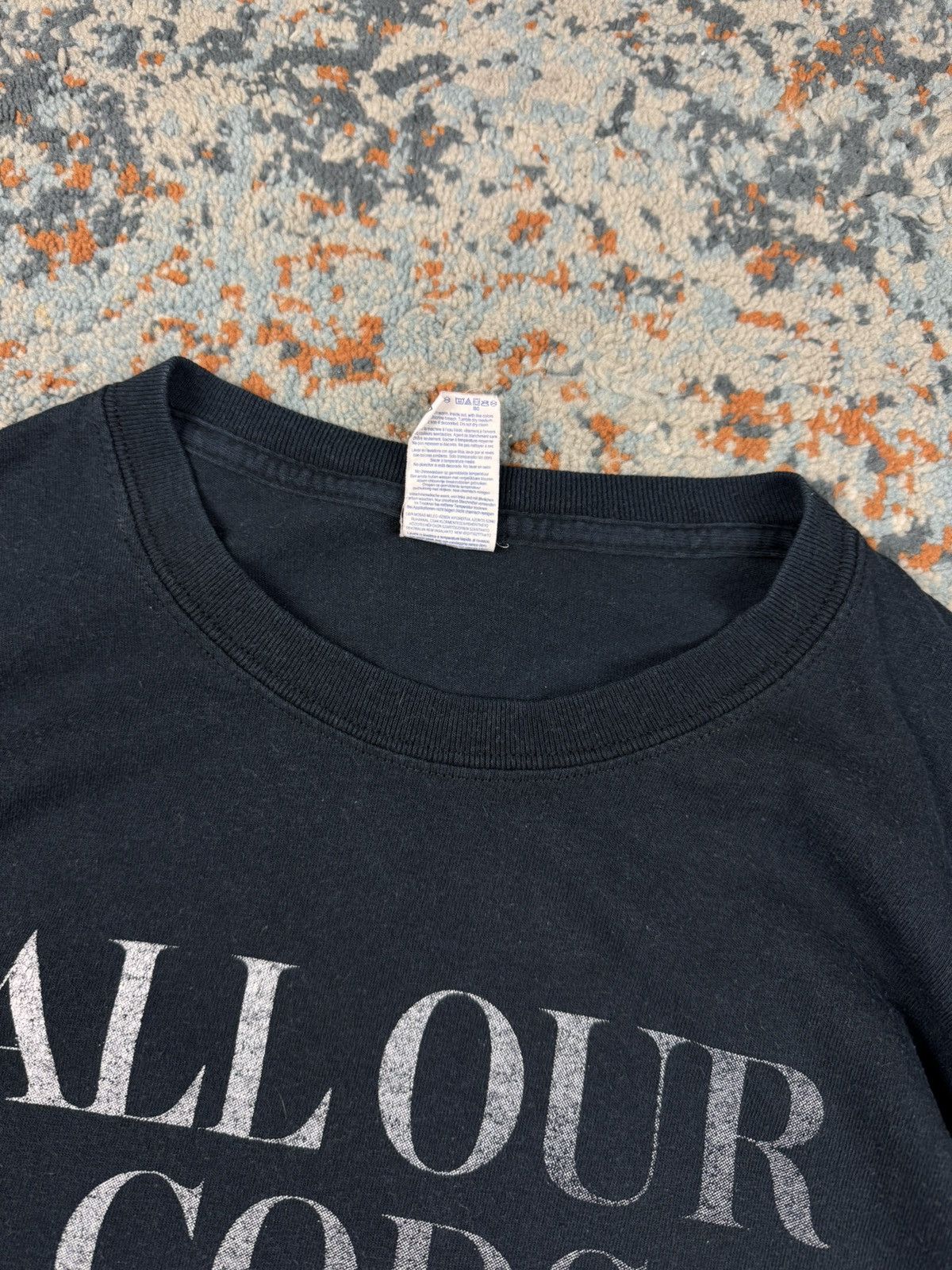 Band Tees × Vintage Vintage 00s All our gods have abandoned us faded washed tee Size US L / EU 52-54 / 3 - 5 Thumbnail