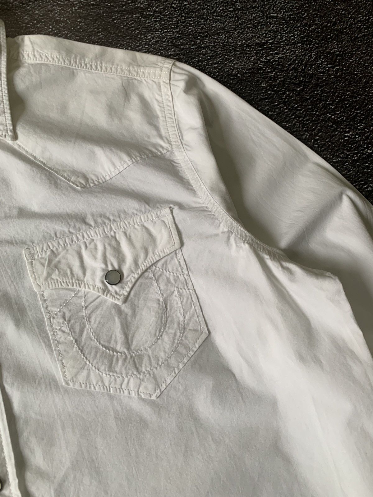 True Religion True Religion Shirt Button Up Longsleeve White Y2K Size US M / EU 48-50 / 2 - 4 Thumbnail