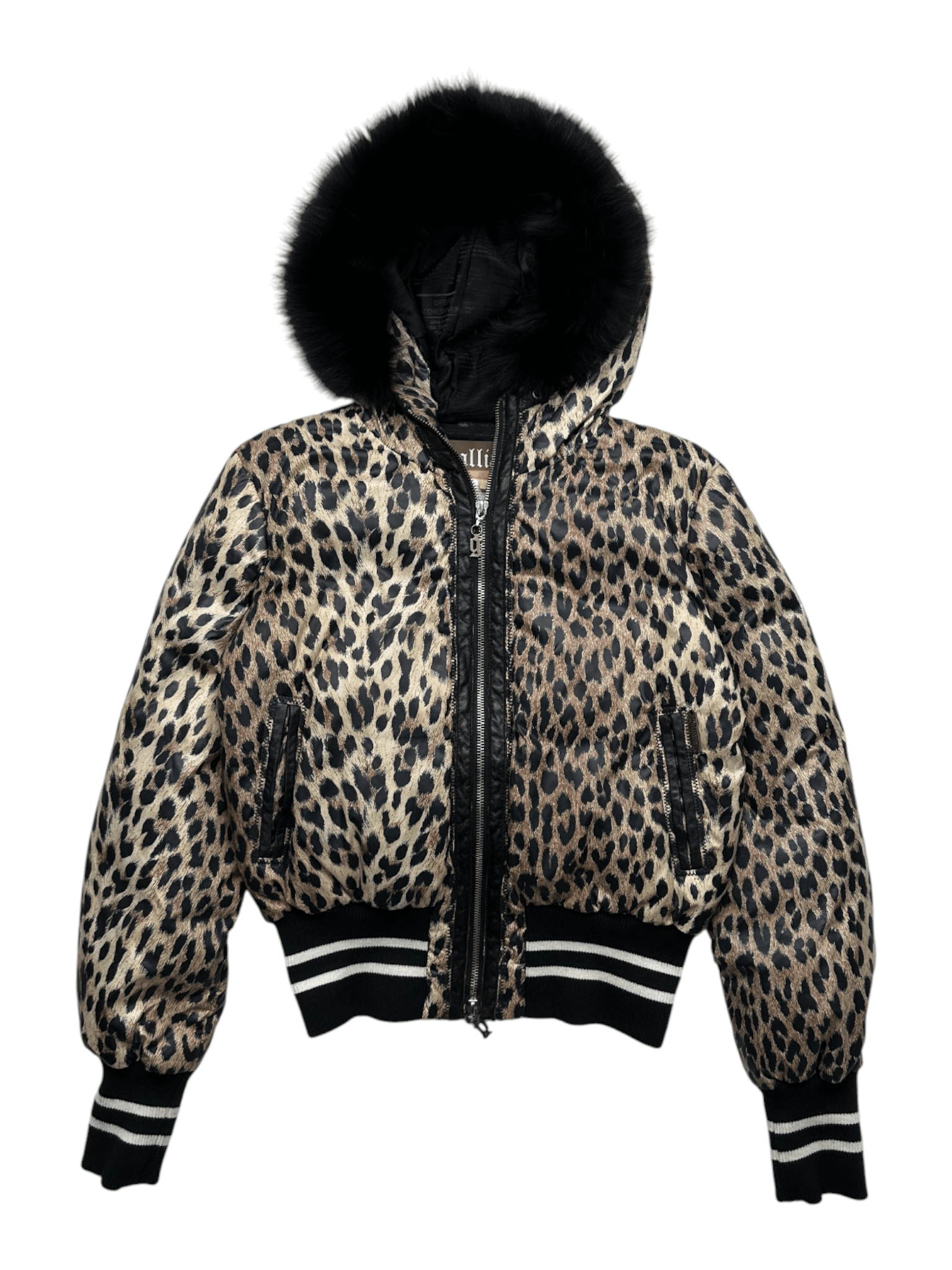 John Galliano Galliano Leopard Print Hooded Jacket Size S / US 4 / IT 40 - 1 Thumbnail