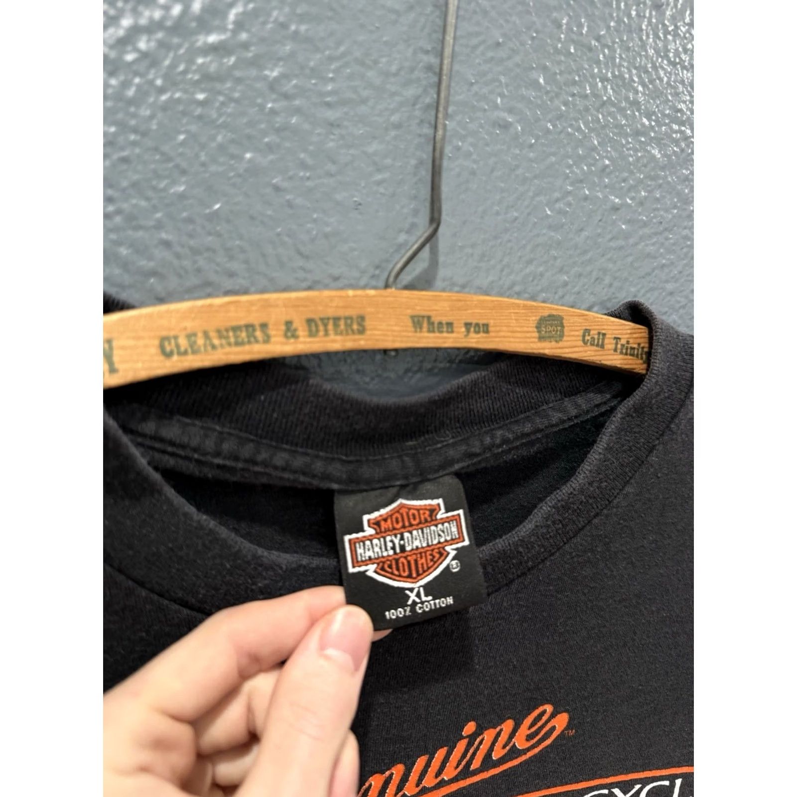 Harley Davidson VINTAGE Harley-Davidson T-Shirt Black XL Men 90s Motorcycle Tee Shirt Mens XL Black Harley-Davidson Shirt Size US XL / EU 56 / 4 - 2 Thumbnail