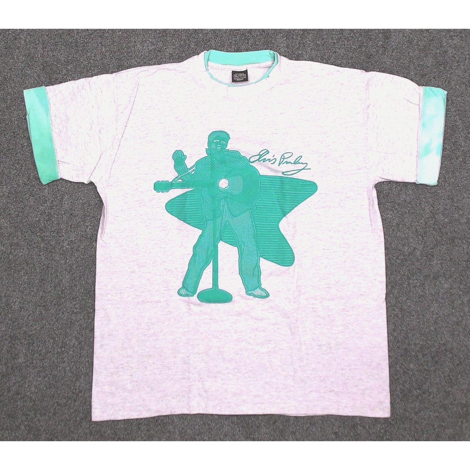 Vintage 90s Vintage Elvis Puff Print Single Stitch Tee XXL Size US XXL / EU 58 / 5 - 3 Thumbnail