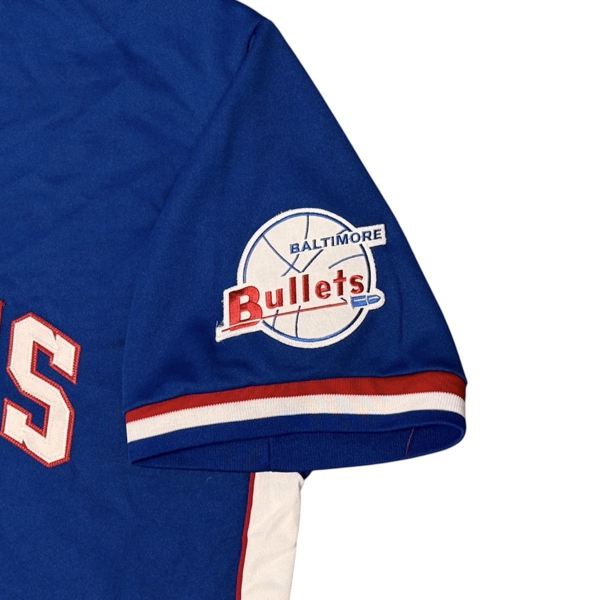 Majestic Baltimore / Washington BULLETS Retro Warm up Jersey - 3XL Size US XXL / EU 58 / 5 - 2 Thumbnail