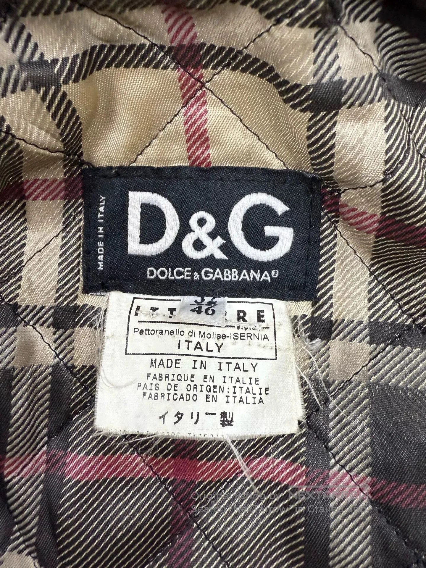 Dolce & Gabbana Dolce&Gabbana Leather Jacket for Men. Size US S / EU 44-46 / 1 - 4 Thumbnail