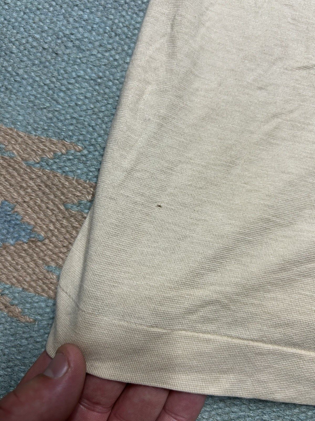Vintage Vtg 80s polo shirt beige tan soft golf poly cotton medium Size US M / EU 48-50 / 2 - 2 Thumbnail