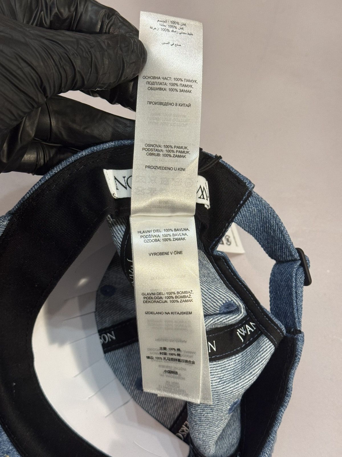 JW Anderson JW Anderson 3D Logo Denim Hat(Blue/OS) Size ONE SIZE - 10 Thumbnail