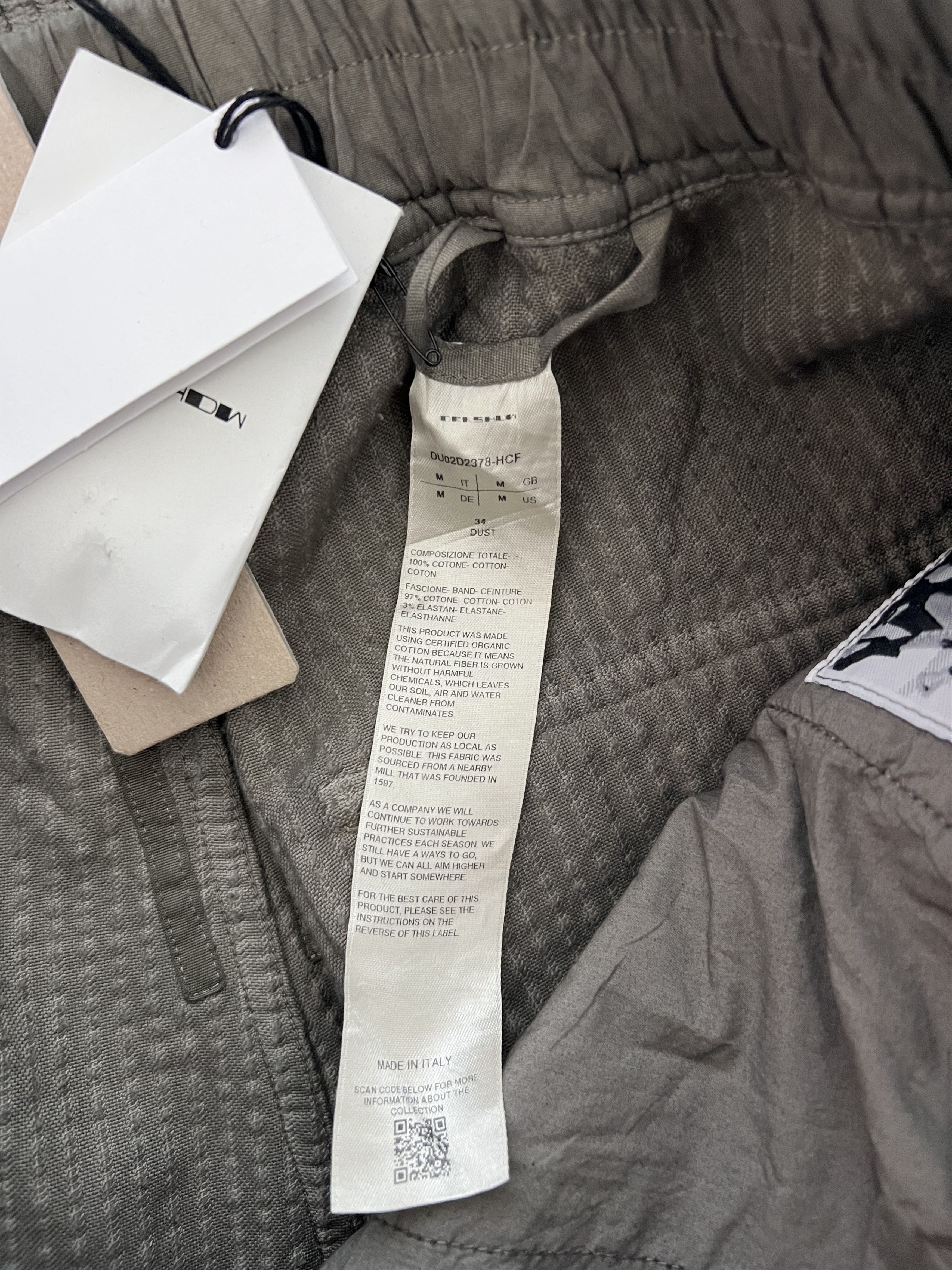 Rick Owens Drkshdw Rick Owens DRKSHDW Corduroy Geth Belas in Dust Size US 32 / EU 48 - 9 Thumbnail
