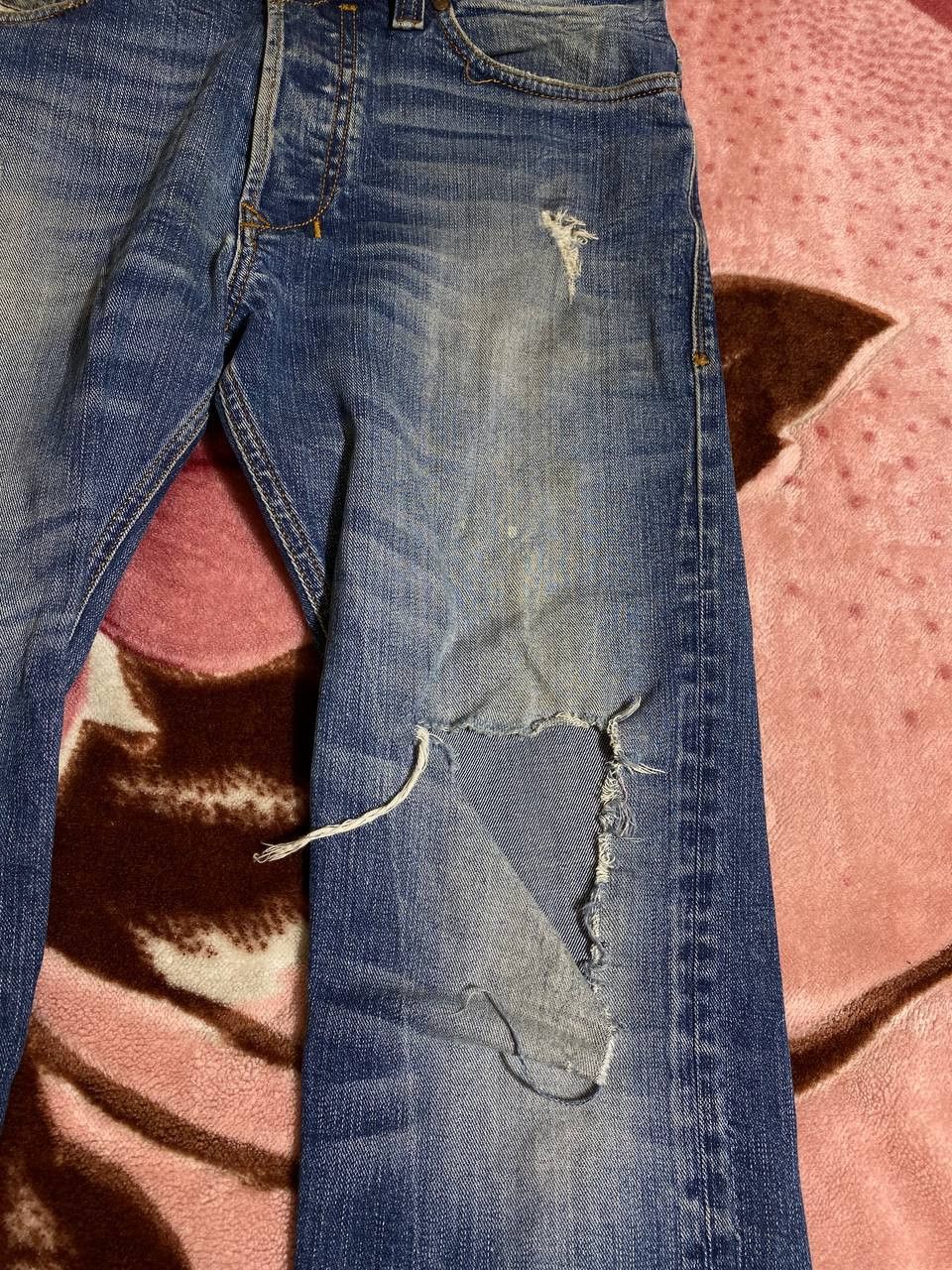 Diesel × Japanese Brand Diesel Safado Dirty Baggy Faded Jean Japan Avant Garde Style Size US 30 / EU 46 - 10 Thumbnail