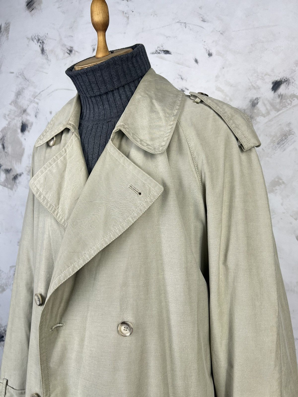 Vintage Vintage Double Breasted Trench Coat Belted Size 54 XL Size US XL / EU 56 / 4 - 6 Thumbnail