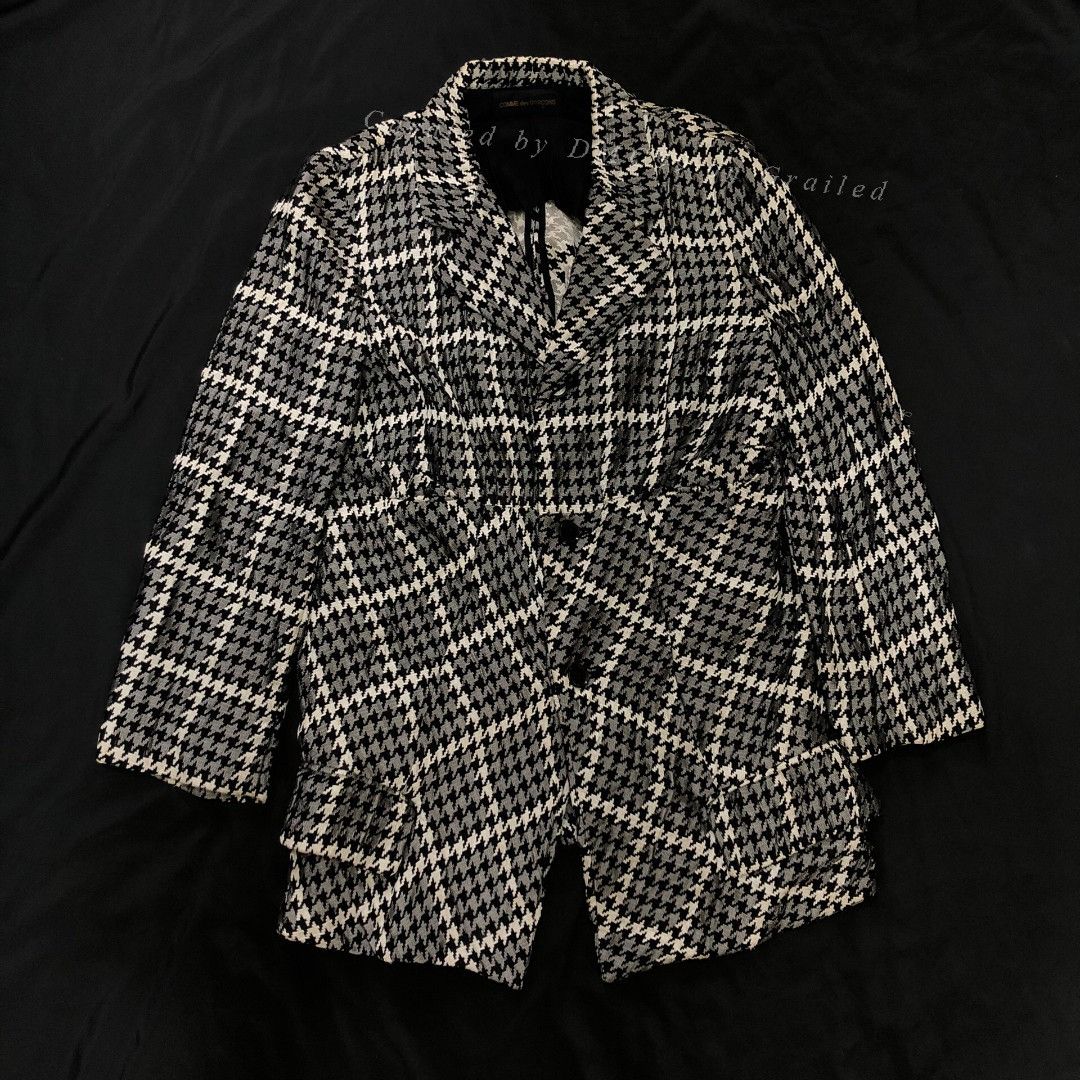 Comme des Garcons Comme des Garçons 1992AW Deformed Houndstooth Coat Size US M / EU 48-50 / 2 - 1 Thumbnail