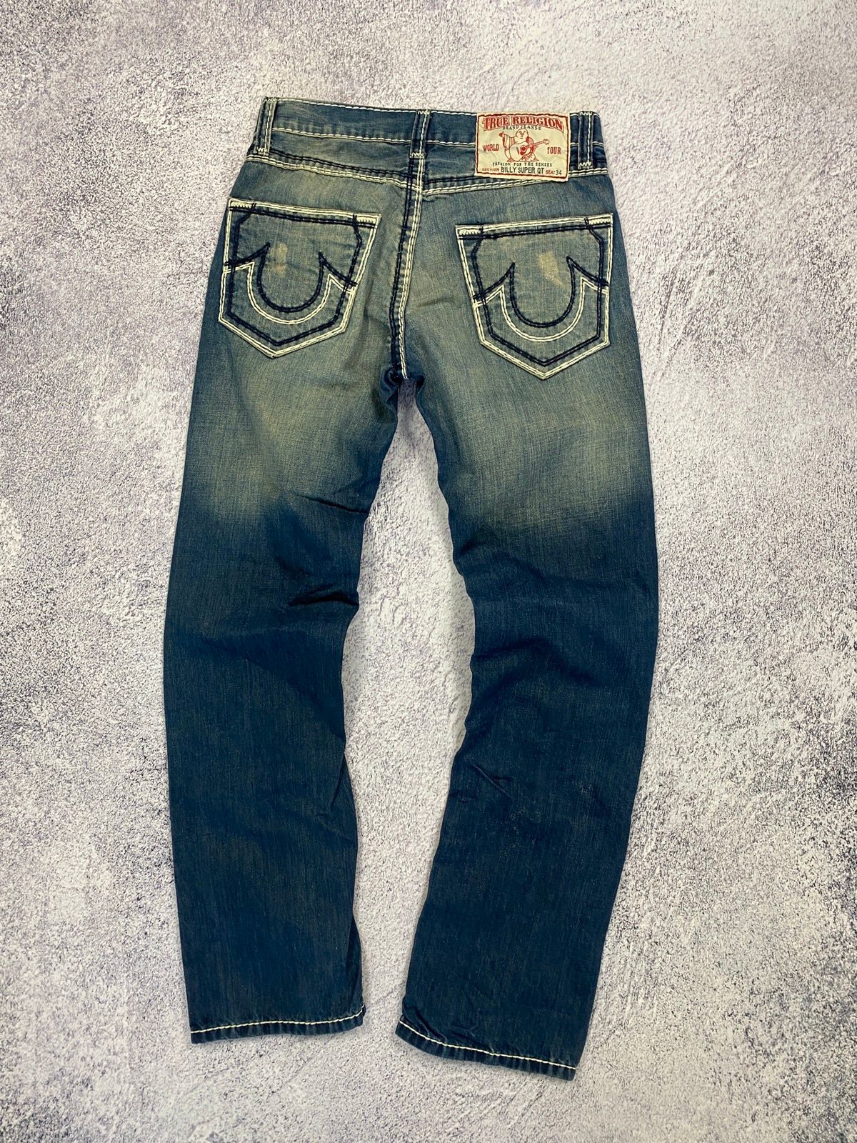 Pre-owned True Religion Vintage  Billy Super Qt Jeans Denim In Blue