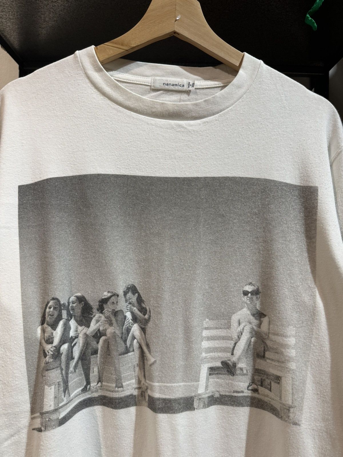Nanamica Nanamica Photo Tee Lonsgleeve White Tee Size XS / US 0-2 / IT 36-38 - 2 Thumbnail