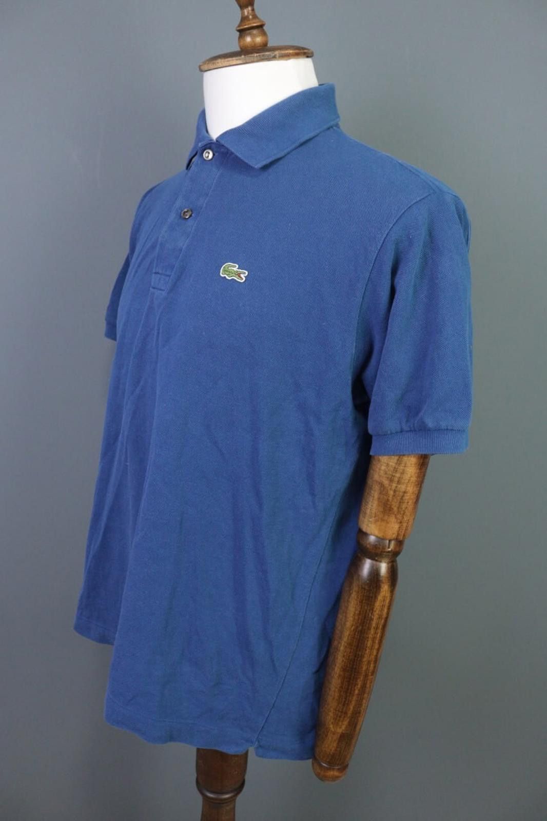 Lacoste Men Lacoste Blue Short Sleeve Cotton Polo Shirt Size 5 / L Size US M / EU 48-50 / 2 - 6 Thumbnail
