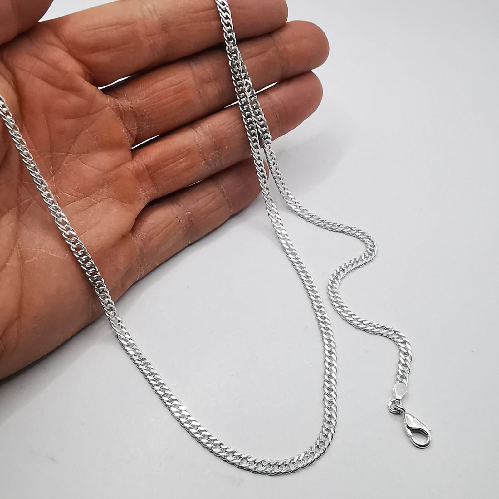 Sterling Silver Vintage Jewelry Chain, 925 Sterling Silver, Signed 13.90g Size ONE SIZE - 6 Thumbnail